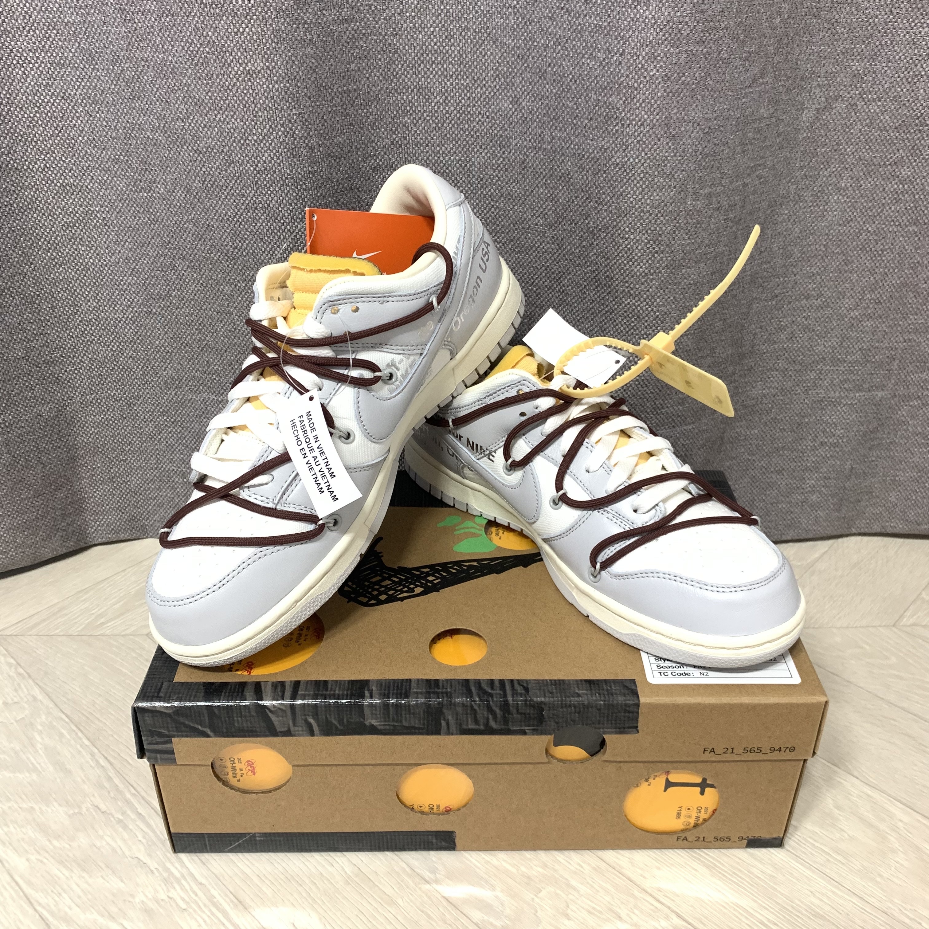 Nike x Off-White Dunk Low The 50 - Lot 46 착용 스타일 - 1