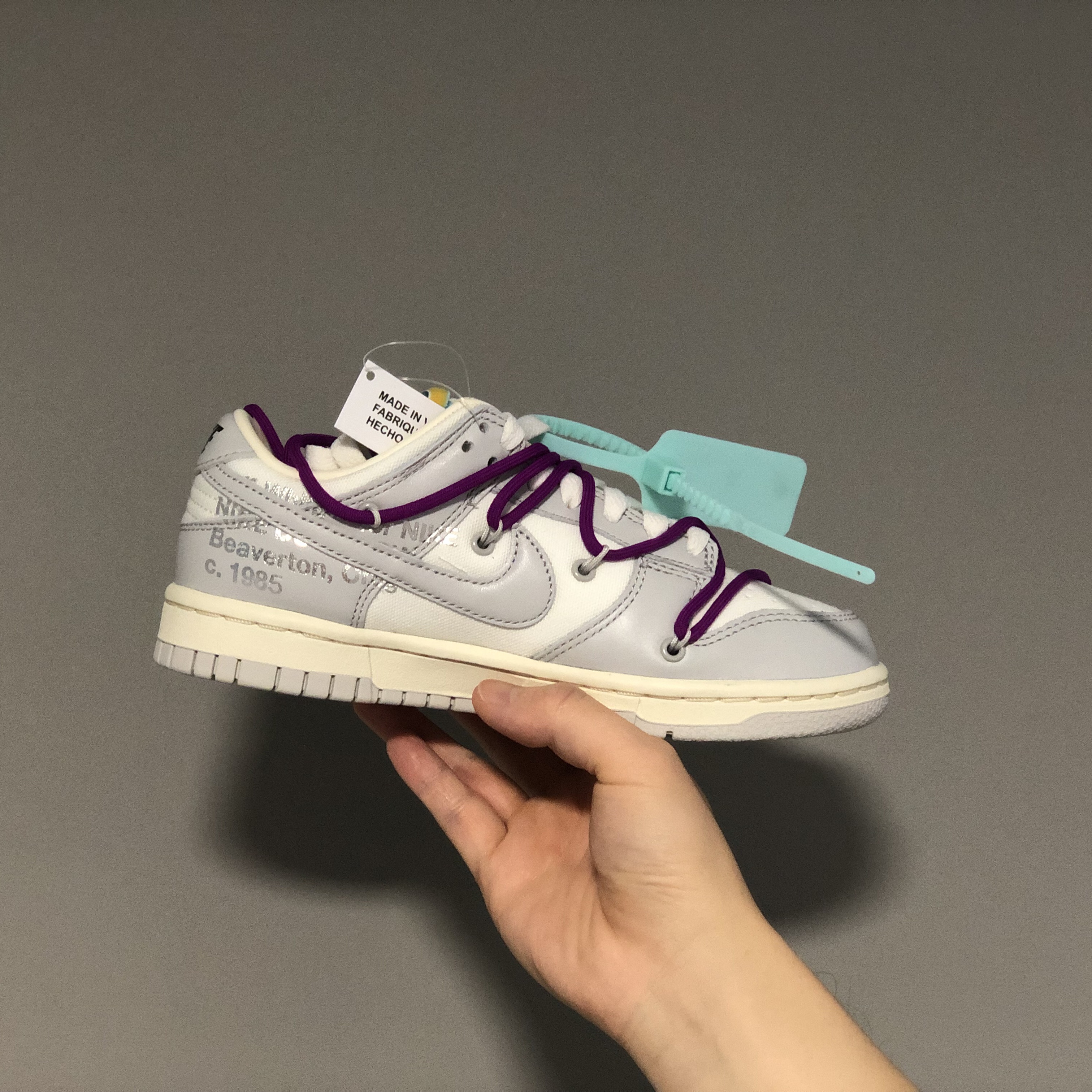 Nike x Off-White Dunk Low The 50 - Lot 21 착용 스타일 - 3