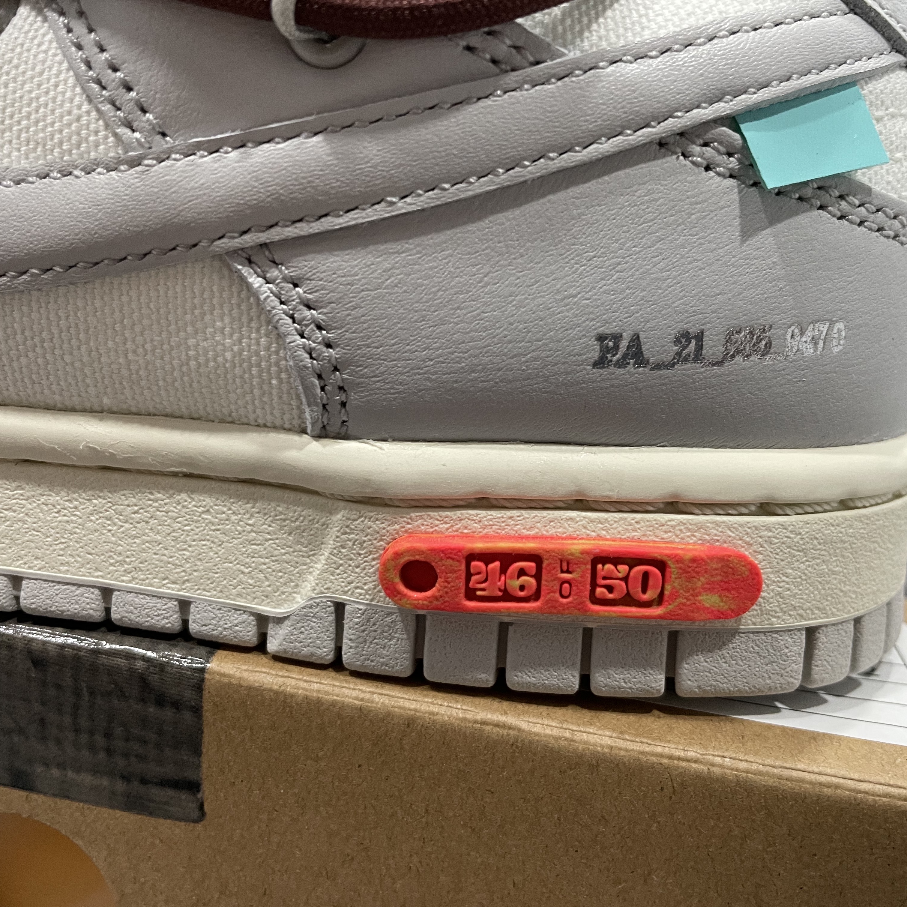 Nike x Off-White Dunk Low The 50 - Lot 46 착용 스타일 - 5