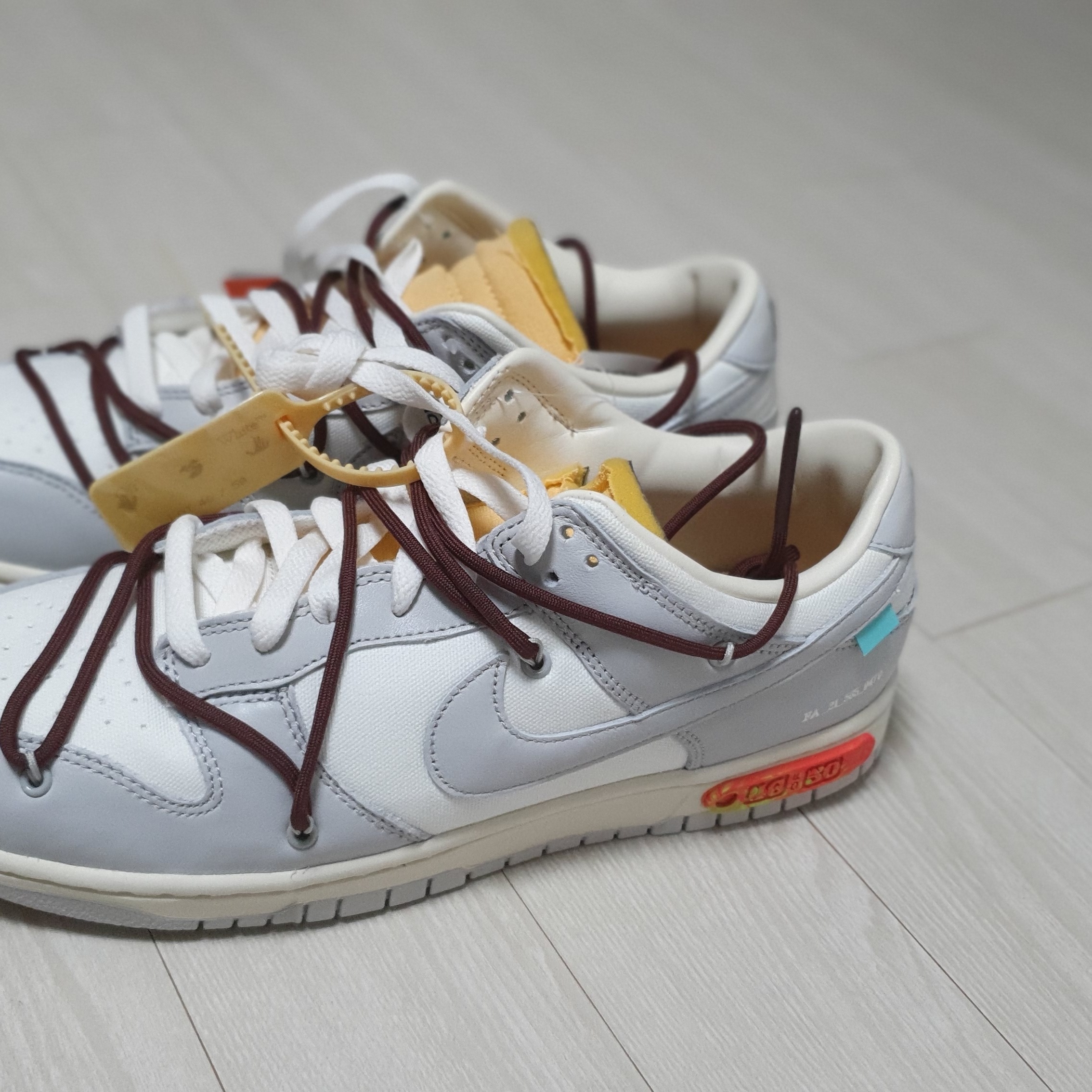 Nike x Off-White Dunk Low The 50 - Lot 46 착용 스타일 - 2