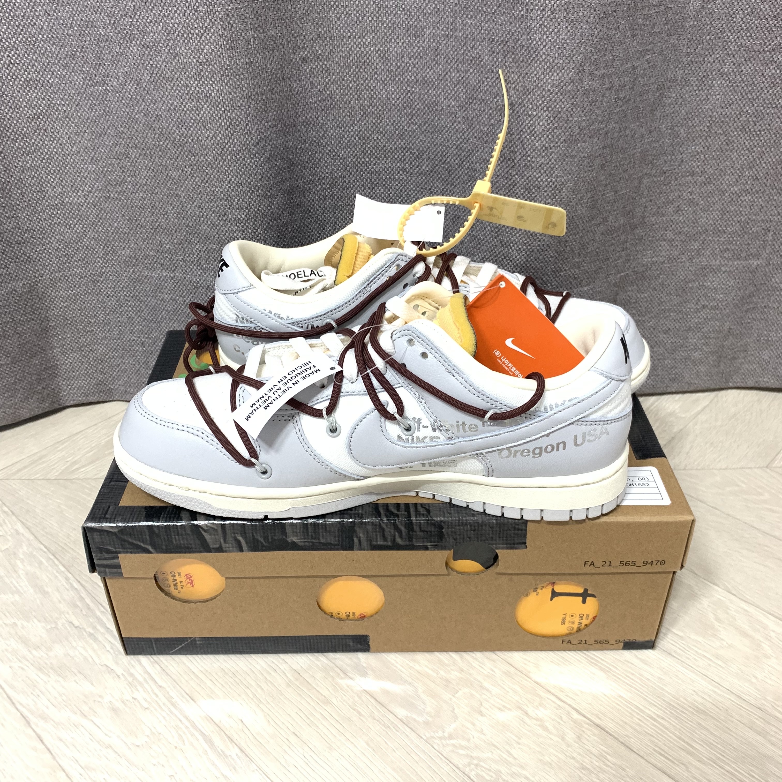 Nike x Off-White Dunk Low The 50 - Lot 46 착용 스타일 - 2