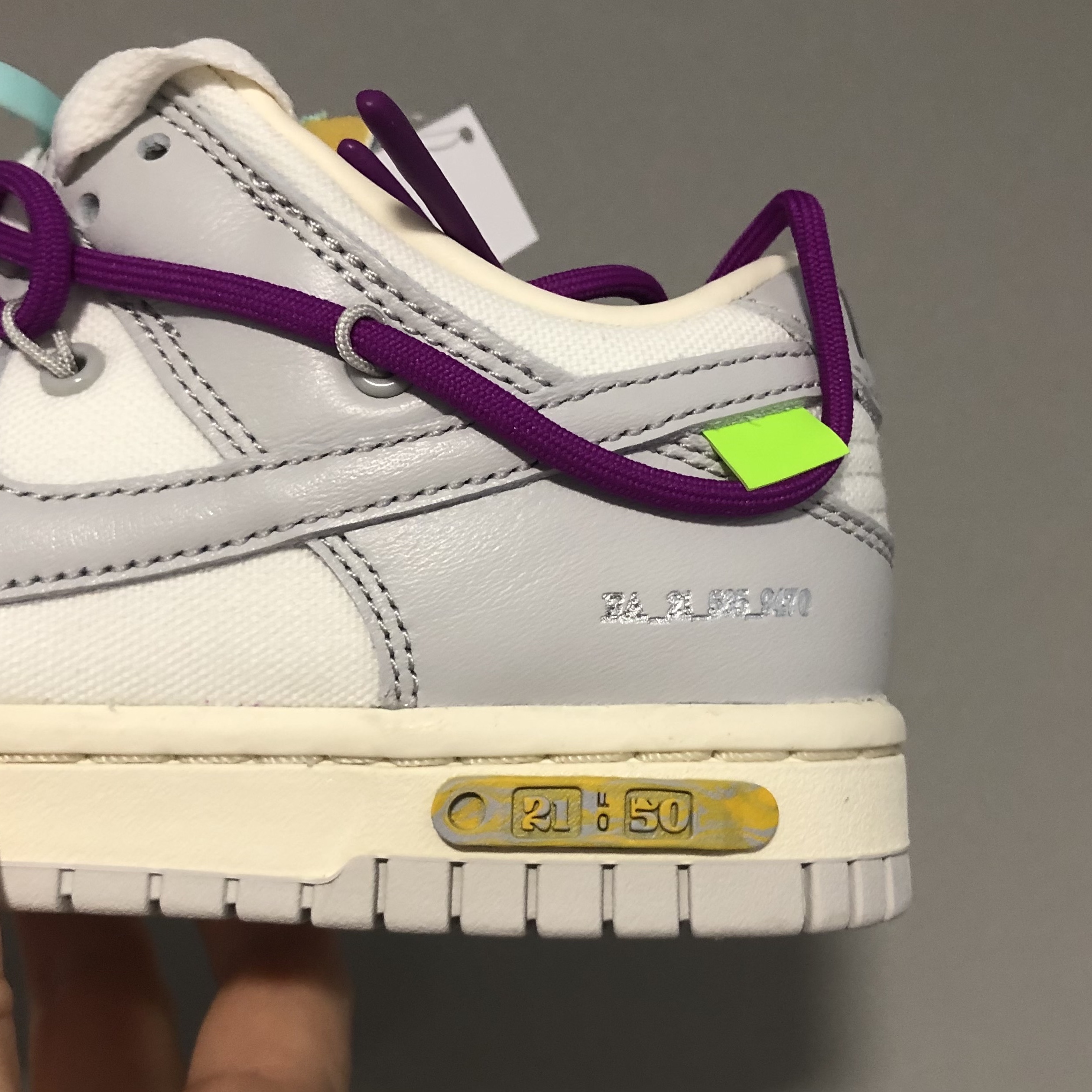 Nike x Off-White Dunk Low The 50 - Lot 21 착용 스타일 - 4