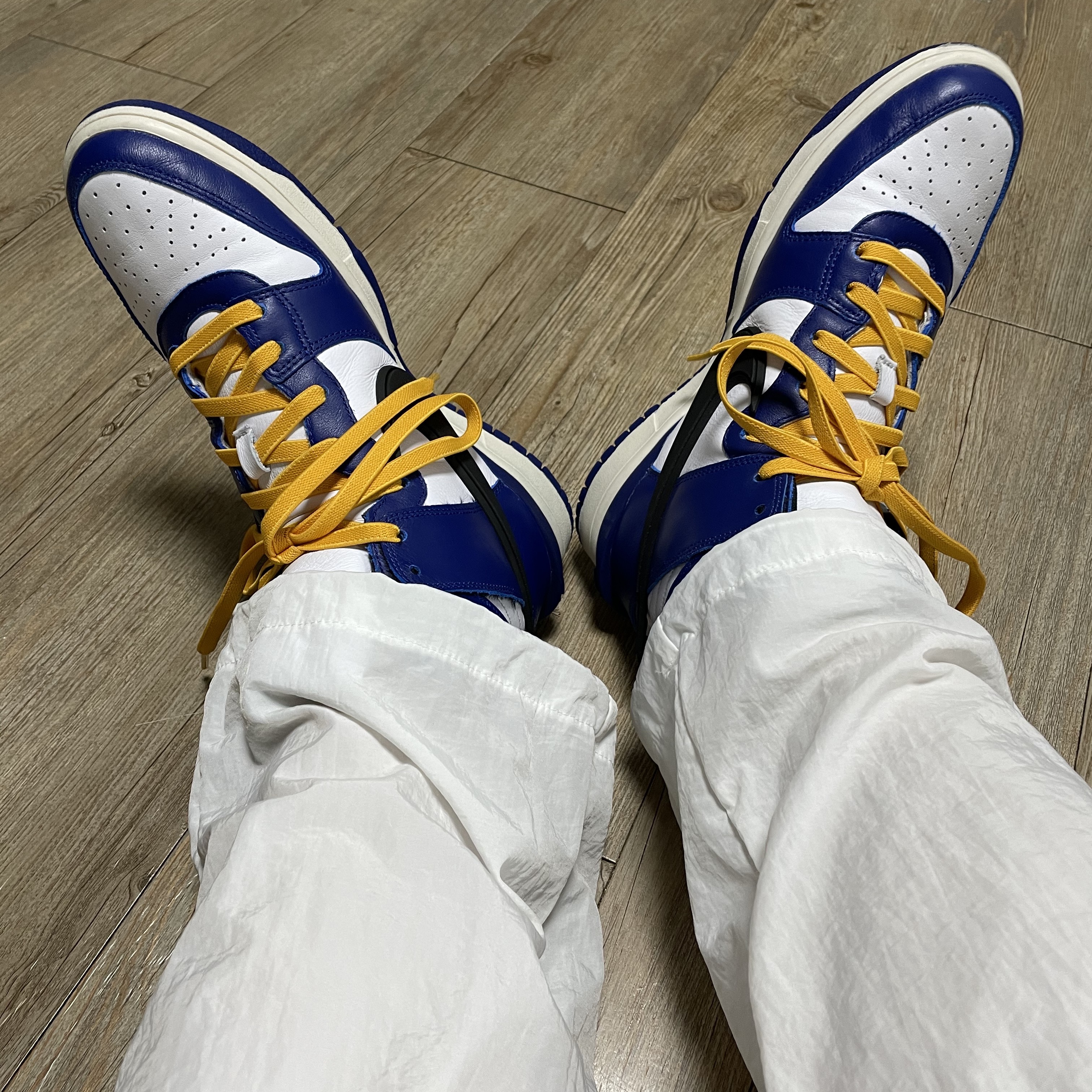 Nike x Ambush Dunk High Deep Royal Blue 착용 스타일 - 1