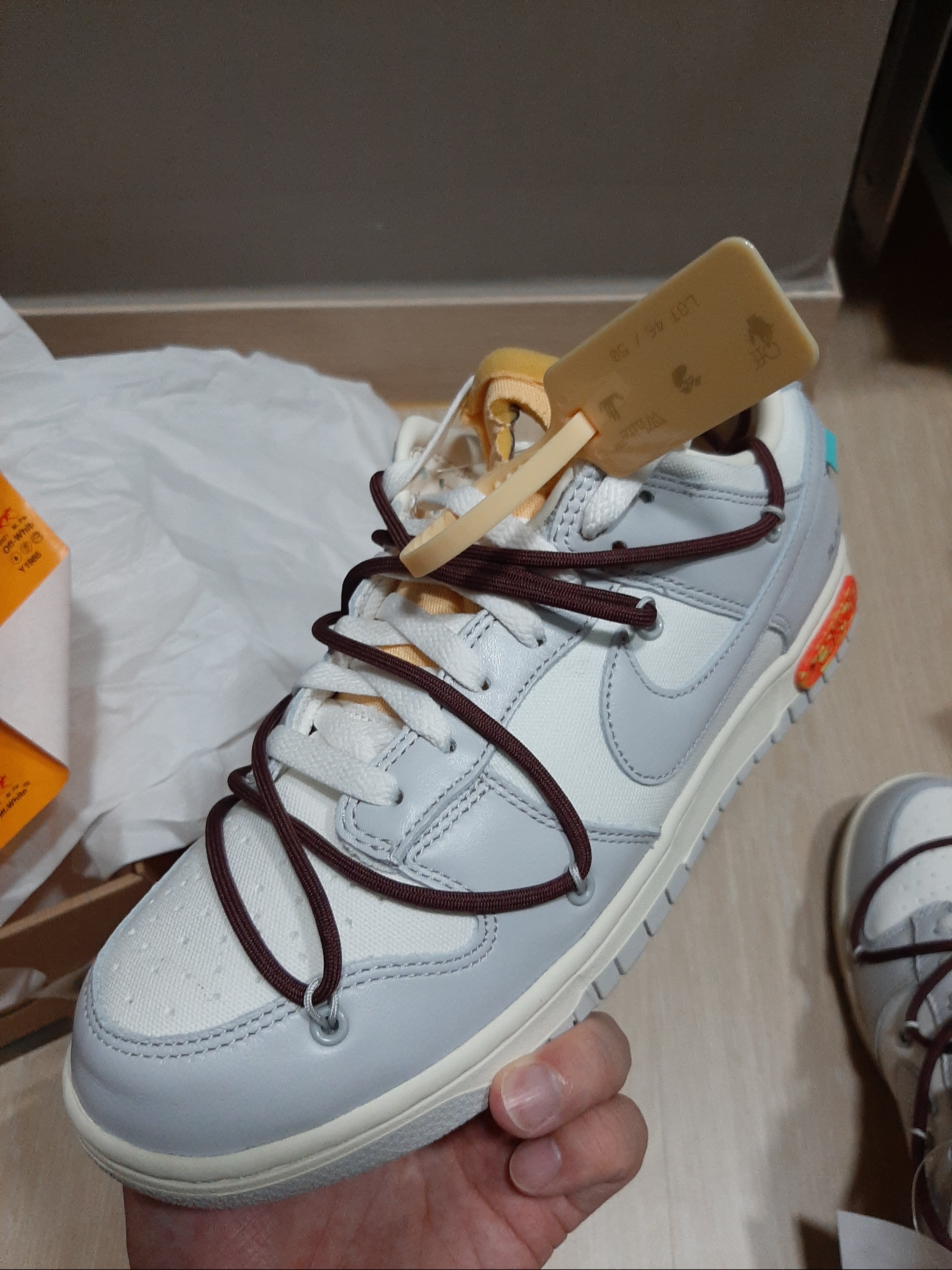 Nike x Off-White Dunk Low The 50 - Lot 46 착용 스타일 - 2