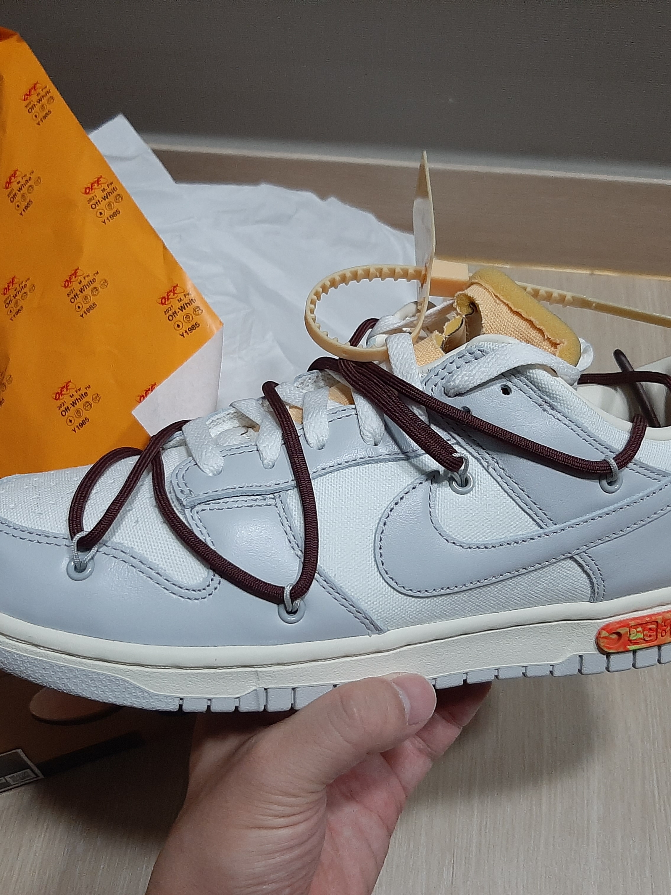 Nike x Off-White Dunk Low The 50 - Lot 46 착용 스타일 - 3