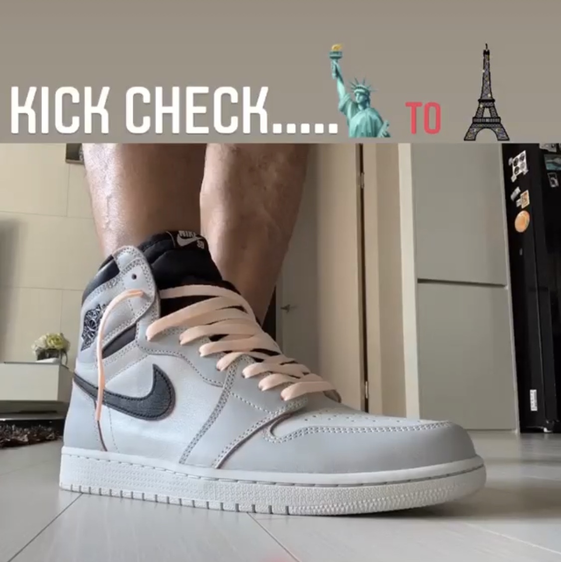 Jordan 1 Retro High OG Defiant SB NYC to Paris 착용 스타일 - 1