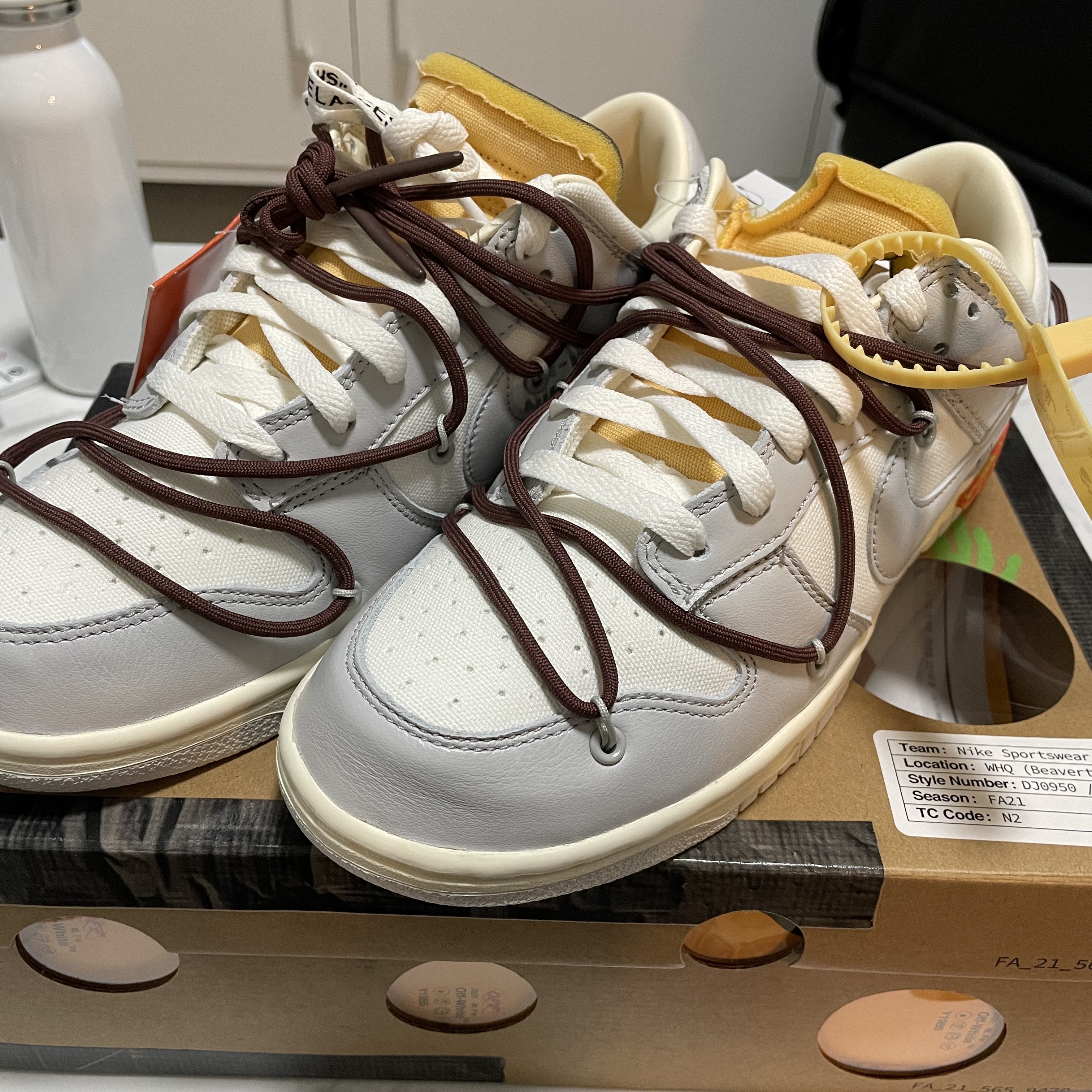 Nike x Off-White Dunk Low The 50 - Lot 46 착용 스타일