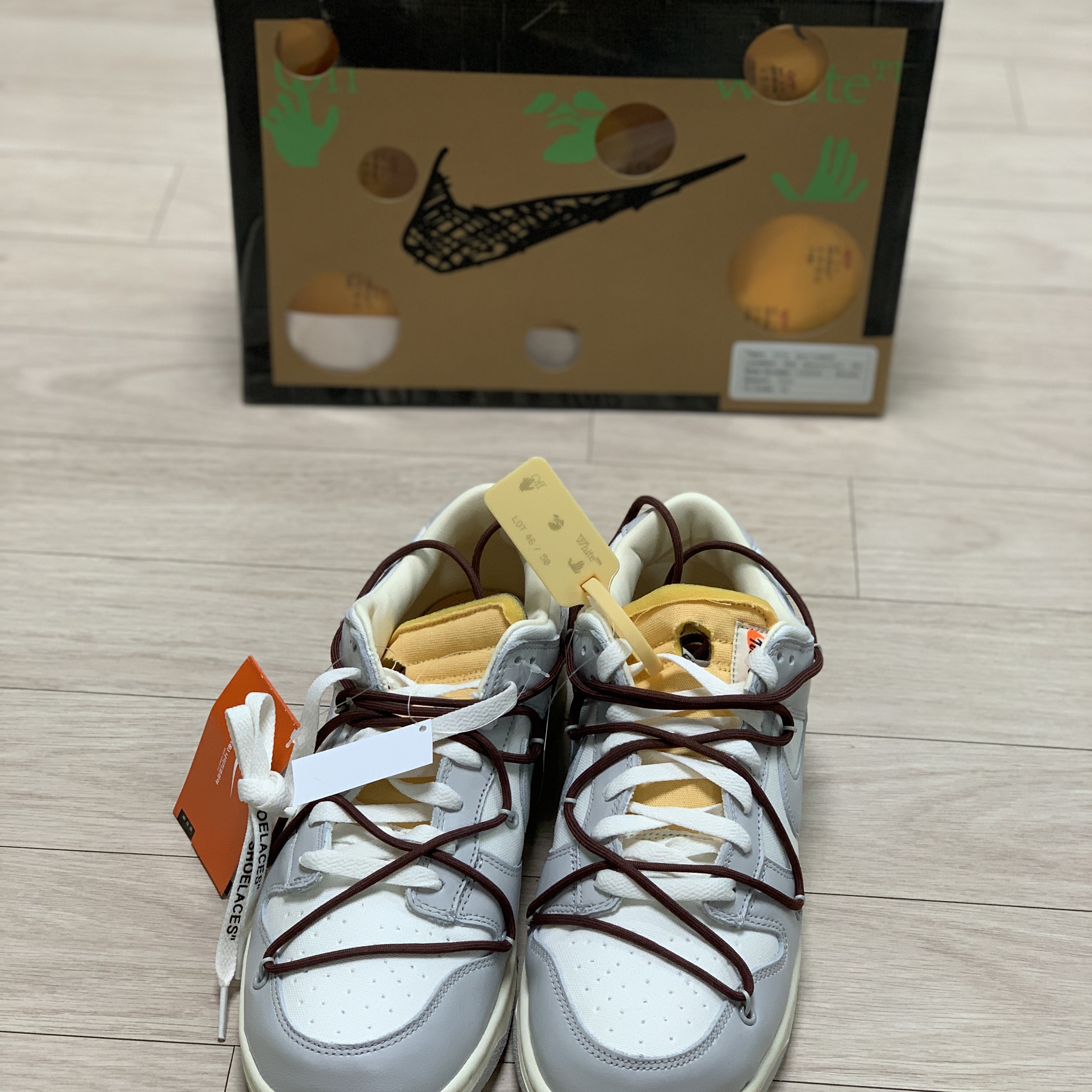 Nike x Off-White Dunk Low The 50 - Lot 46 착용 스타일 - 4