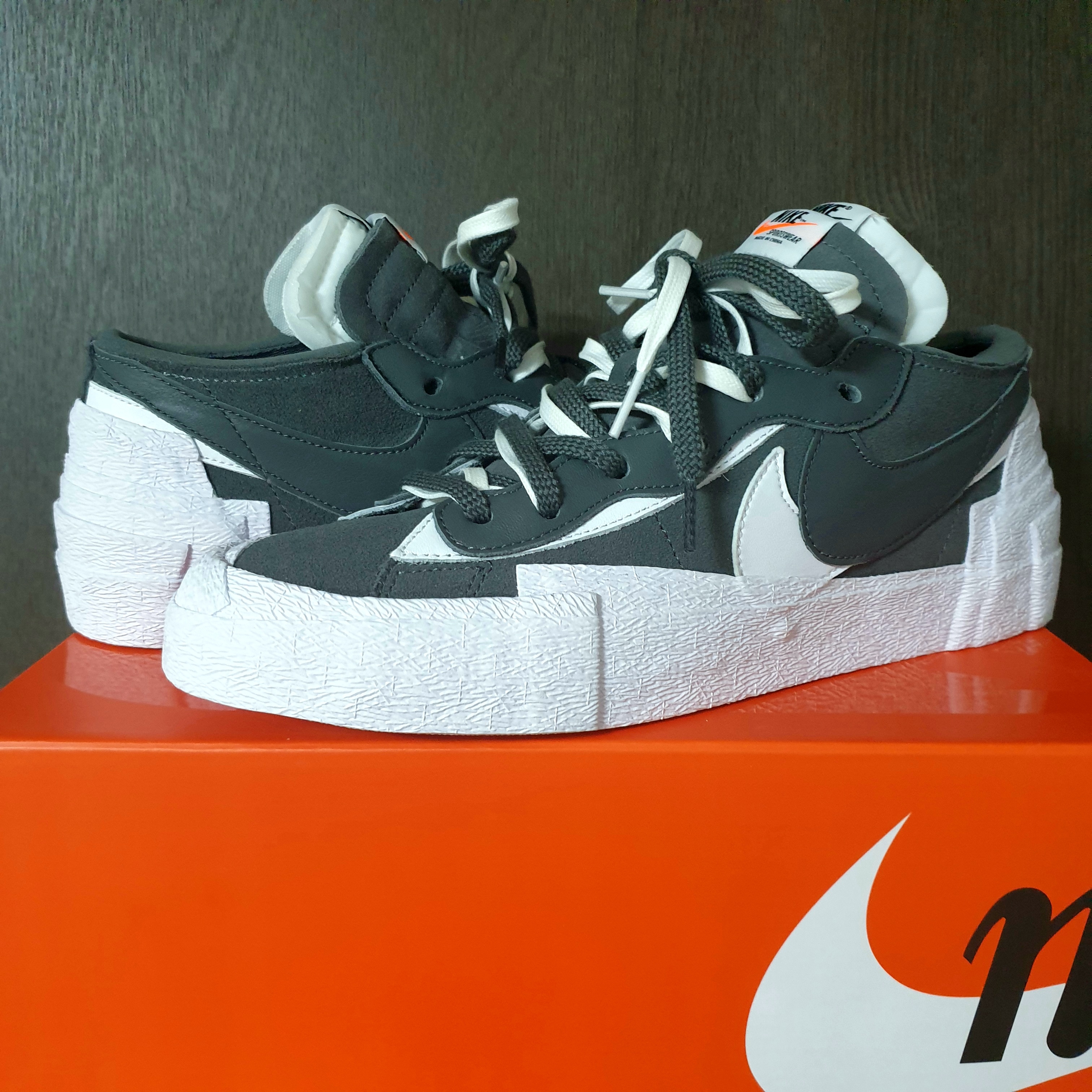 Nike x Sacai Blazer Low Iron Grey 착용 스타일 - 1
