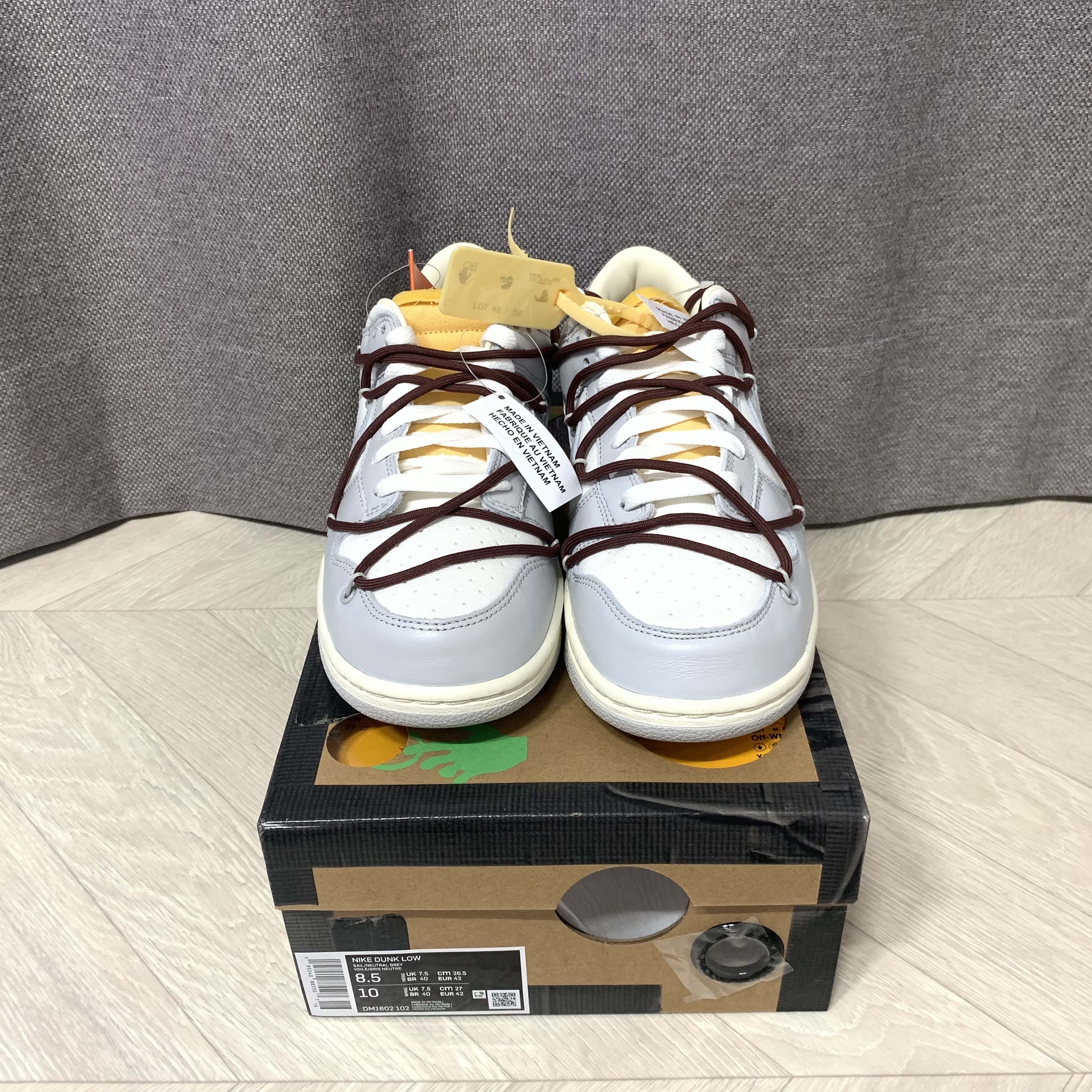 Nike x Off-White Dunk Low The 50 - Lot 46 착용 스타일 - 5
