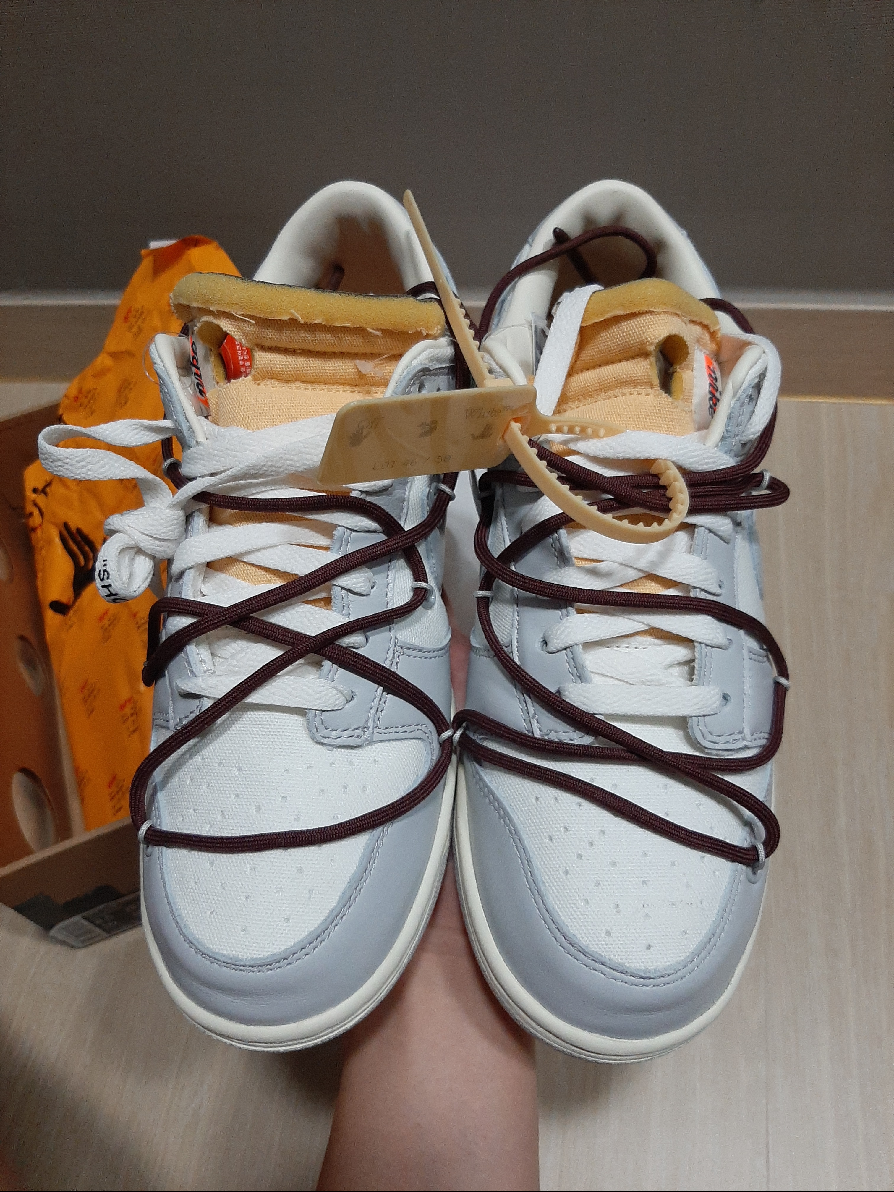 Nike x Off-White Dunk Low The 50 - Lot 46 착용 스타일 - 1