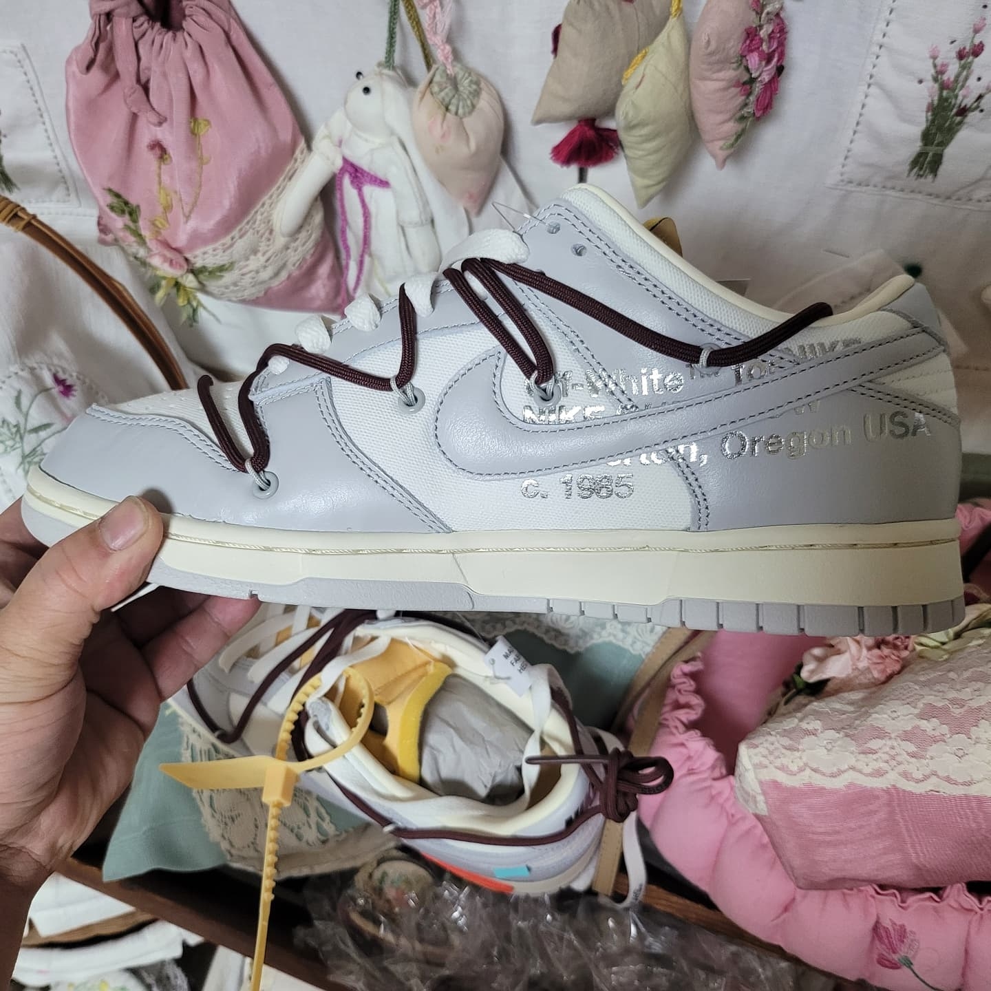 Nike x Off-White Dunk Low The 50 - Lot 46 착용 스타일 - 2