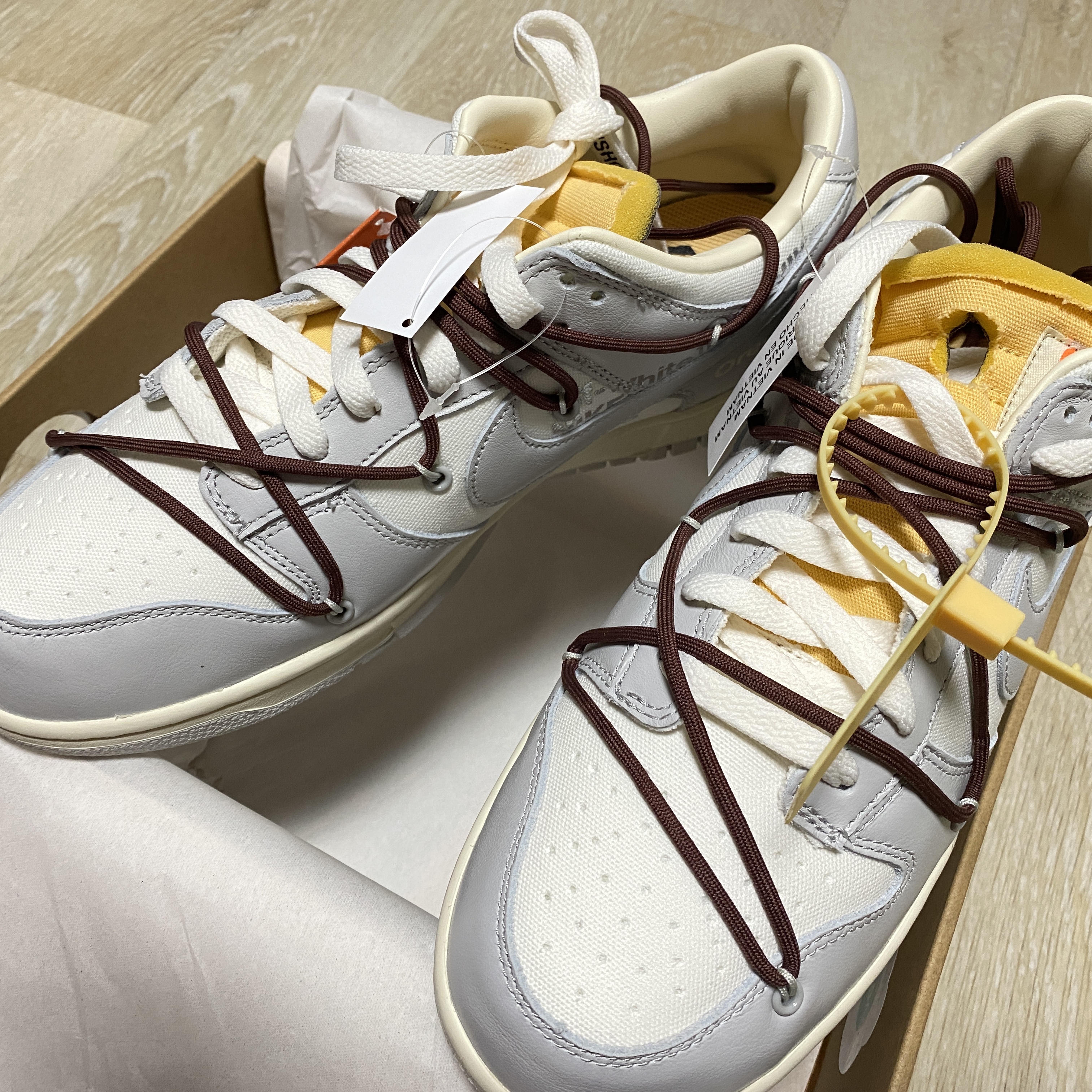 Nike x Off-White Dunk Low The 50 - Lot 46 착용 스타일 - 2