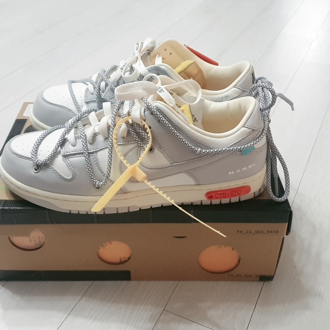 Nike x Off-White Dunk Low The 50 - Lot 46 착용 스타일 - 2
