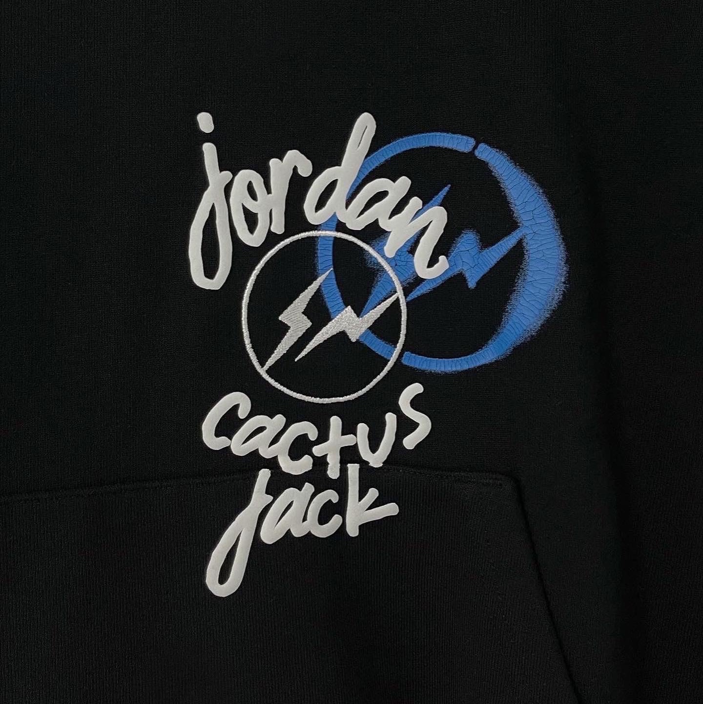 Jordan x Travis Scott x Fragment Hoodie Black (DJ0615-010) 착용 스타일 - 4