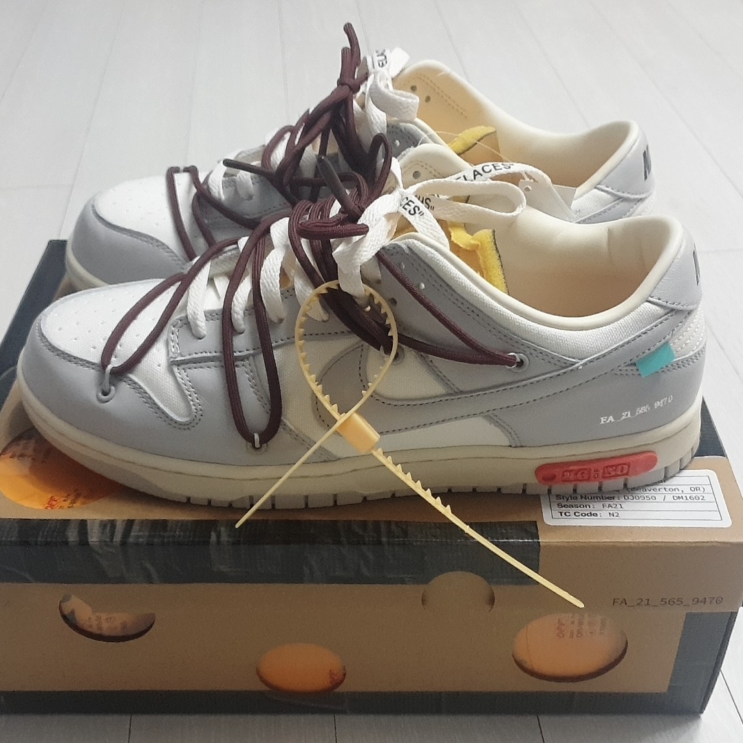 Nike x Off-White Dunk Low The 50 - Lot 46 착용 스타일 - 1