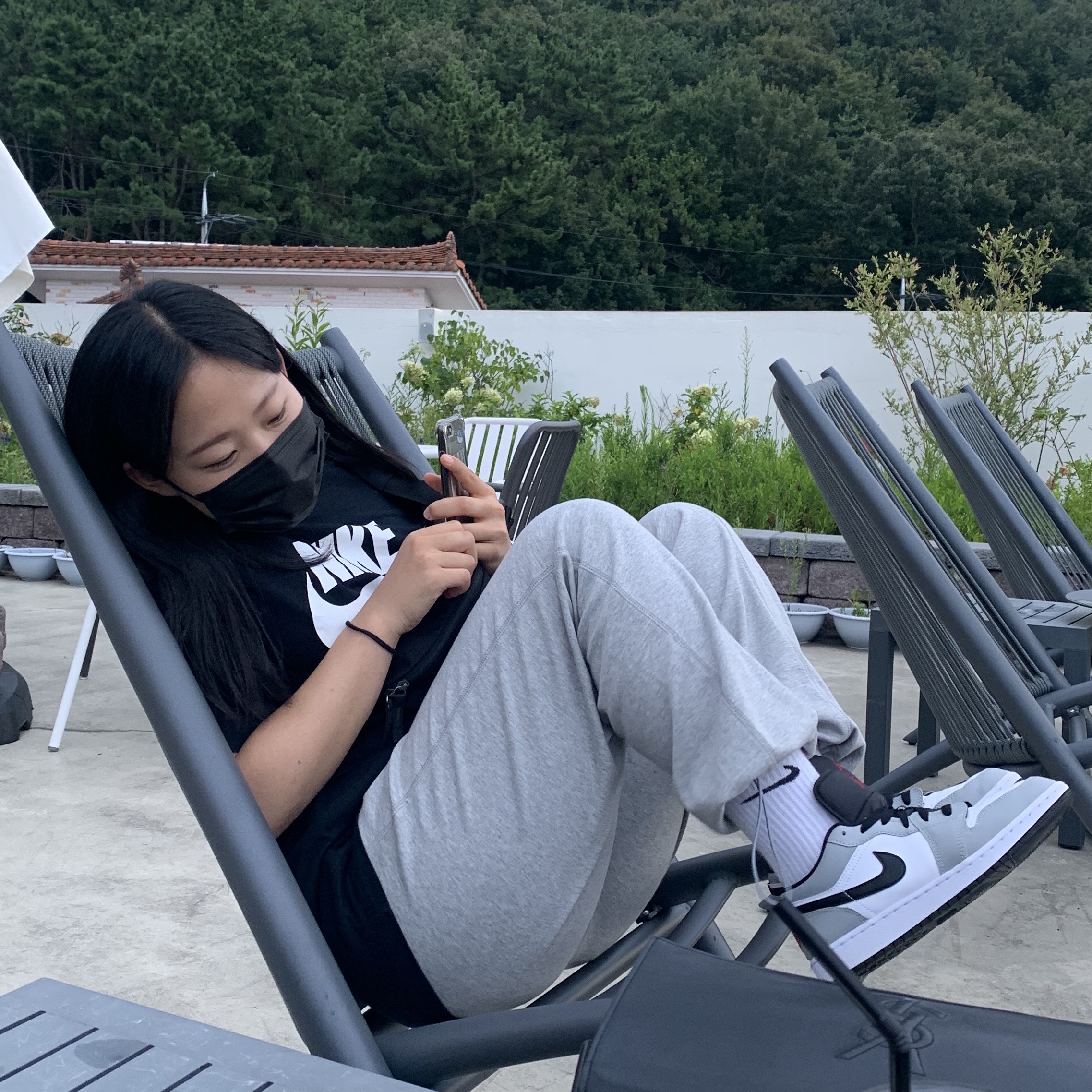 (GS) Jordan 1 Low Light Smoke Grey 착용 스타일 - 2