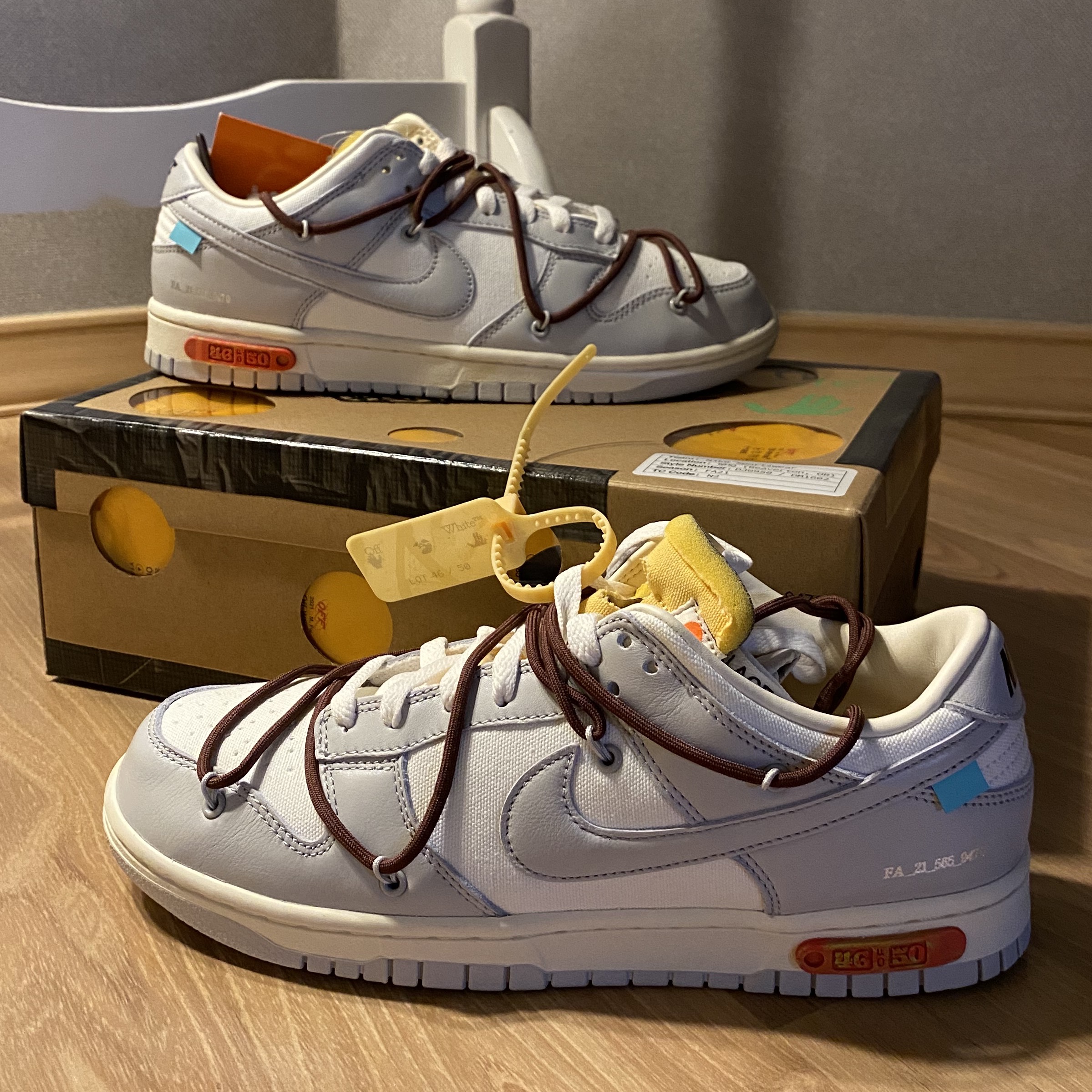 Nike x Off-White Dunk Low The 50 - Lot 46 착용 스타일
