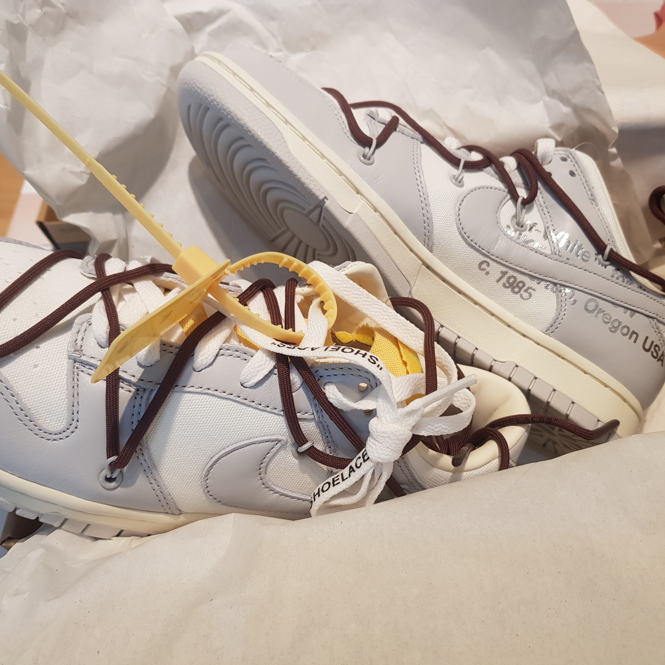 Nike x Off-White Dunk Low The 50 - Lot 46 착용 스타일 - 3