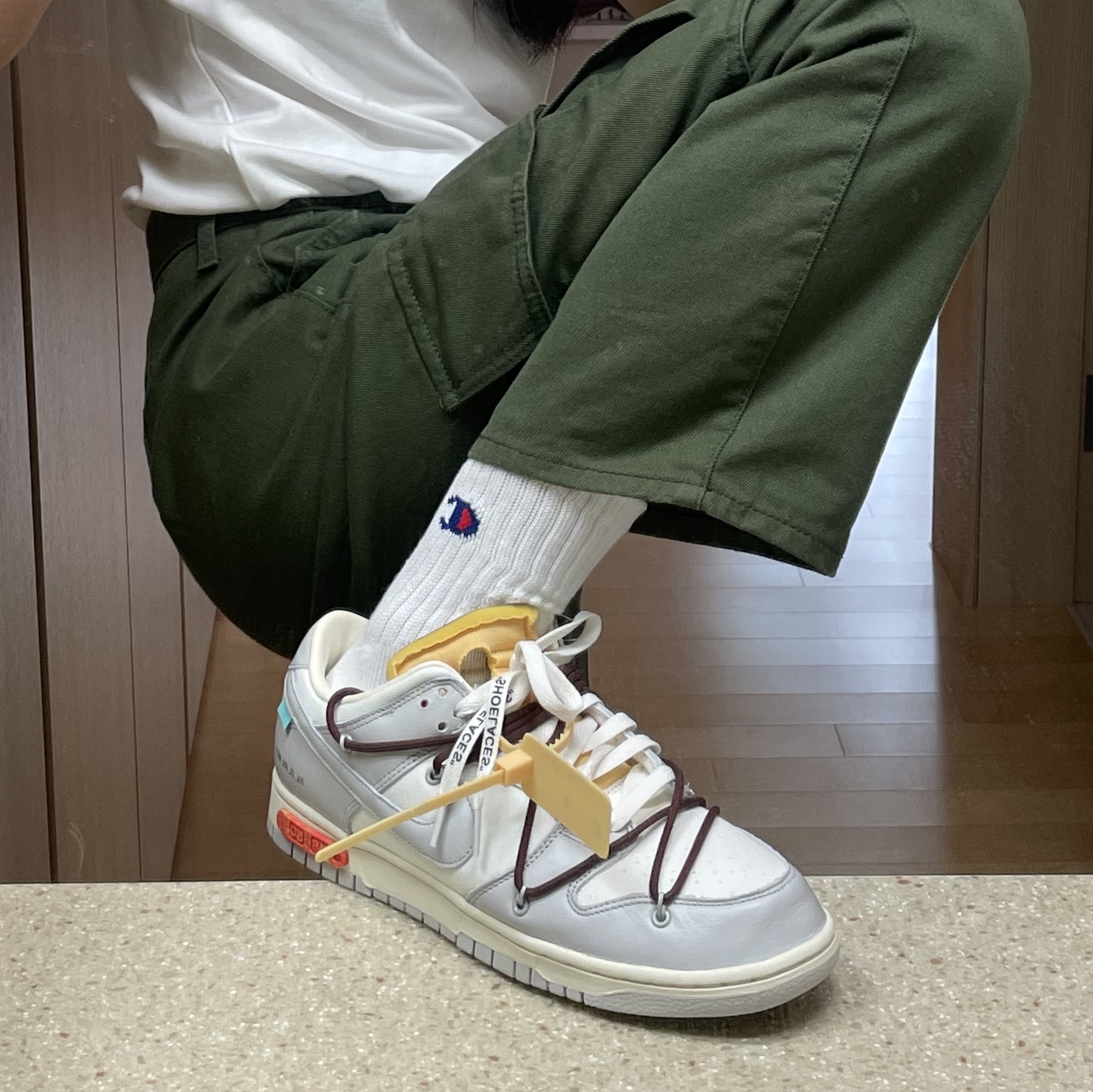 Nike x Off-White Dunk Low The 50 - Lot 46 착용 스타일