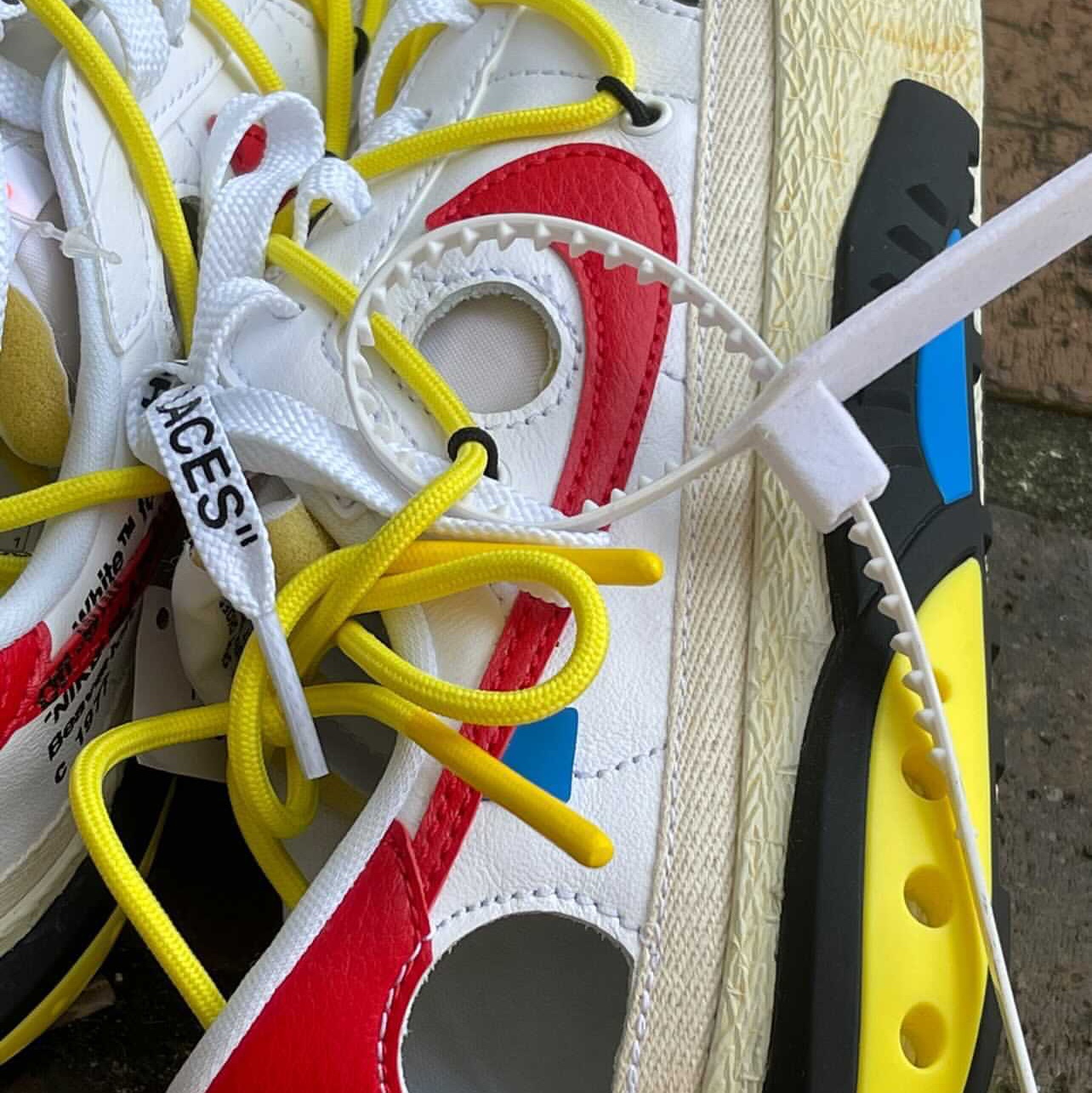 Nike x Sacai Blazer Low Classic Green, Nike x Off-White Dunk Low Pine Green 착용 스타일 - 5