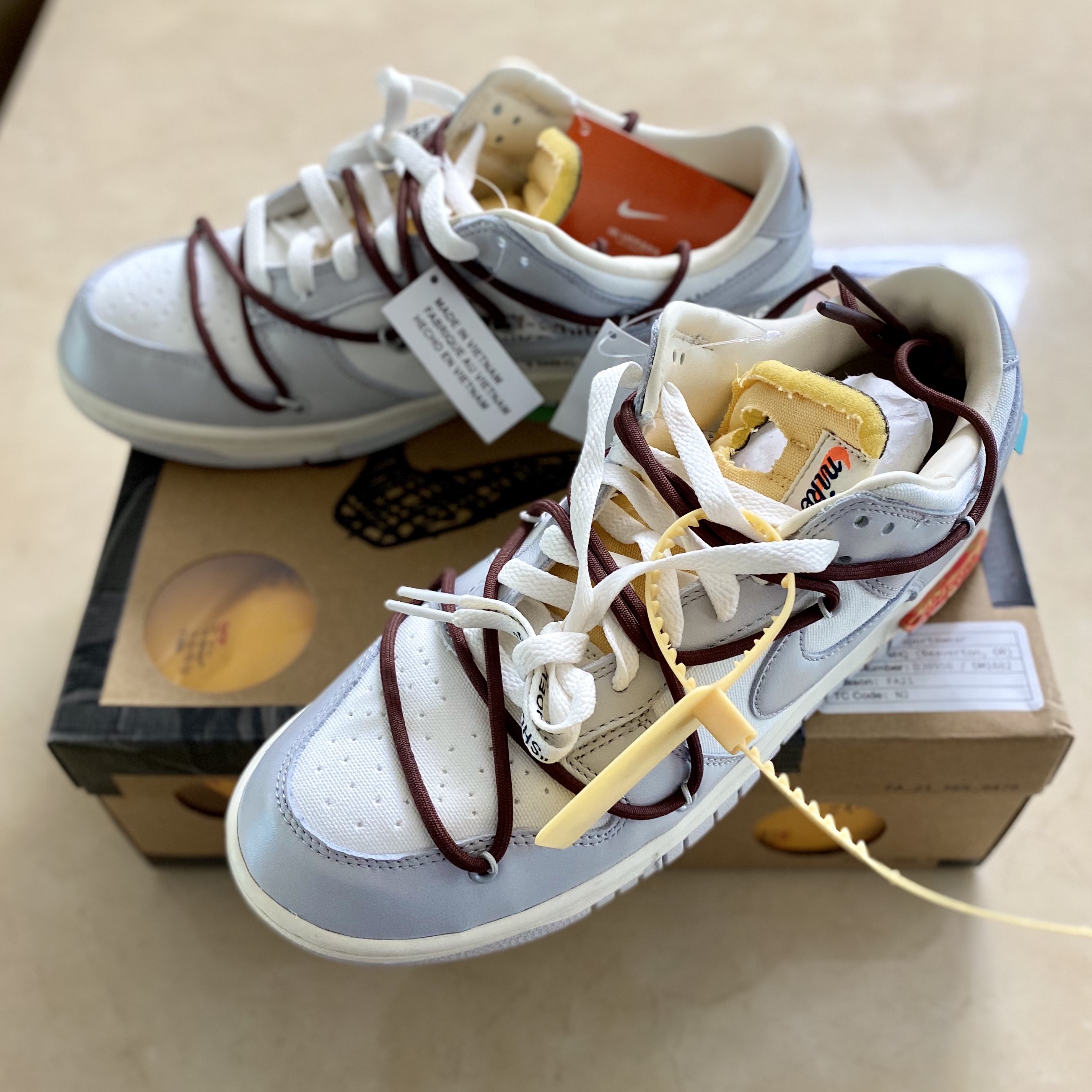 Nike x Off-White Dunk Low The 50 - Lot 46 착용 스타일 - 1