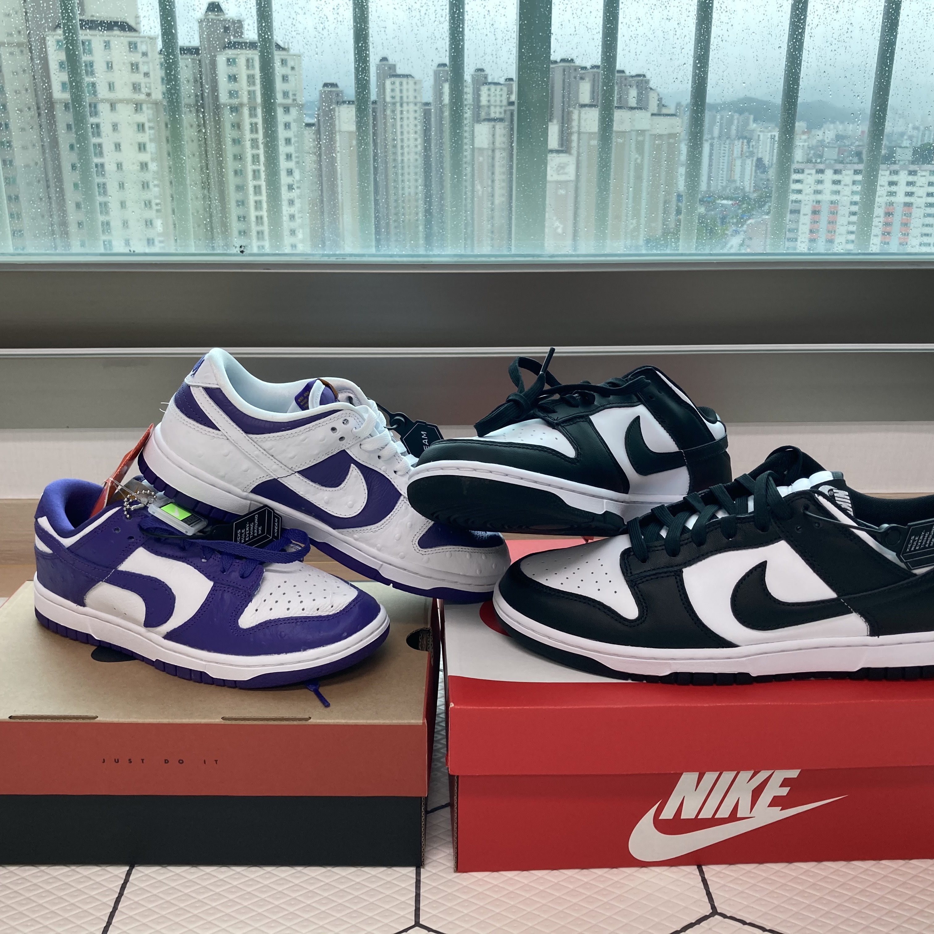 Nike Dunk Low Retro Black, (W) Nike Dunk Low SE Flip 착용 스타일
