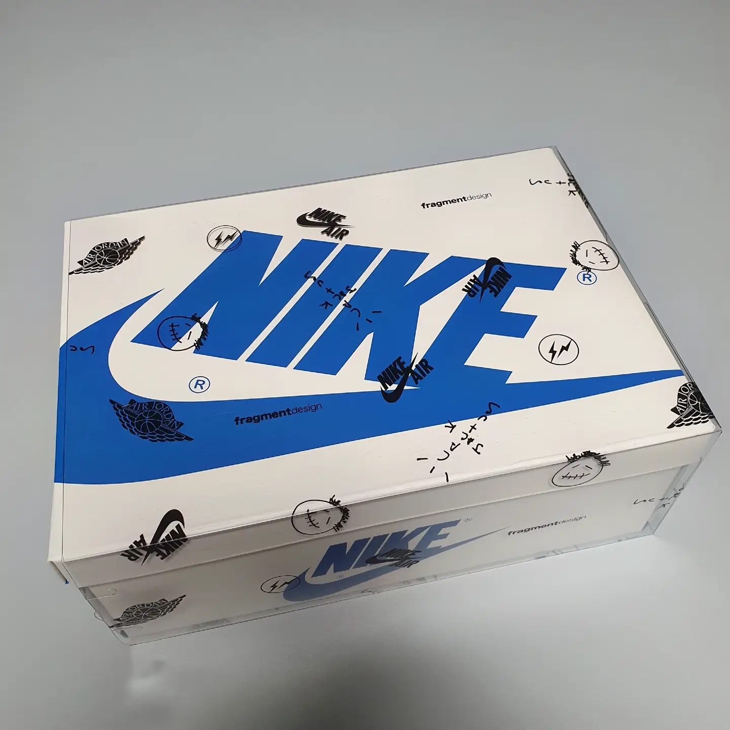 Jordan 1 x Travis Scott x Fragment Retro Low OG SP Military Blue 착용 스타일 - 2