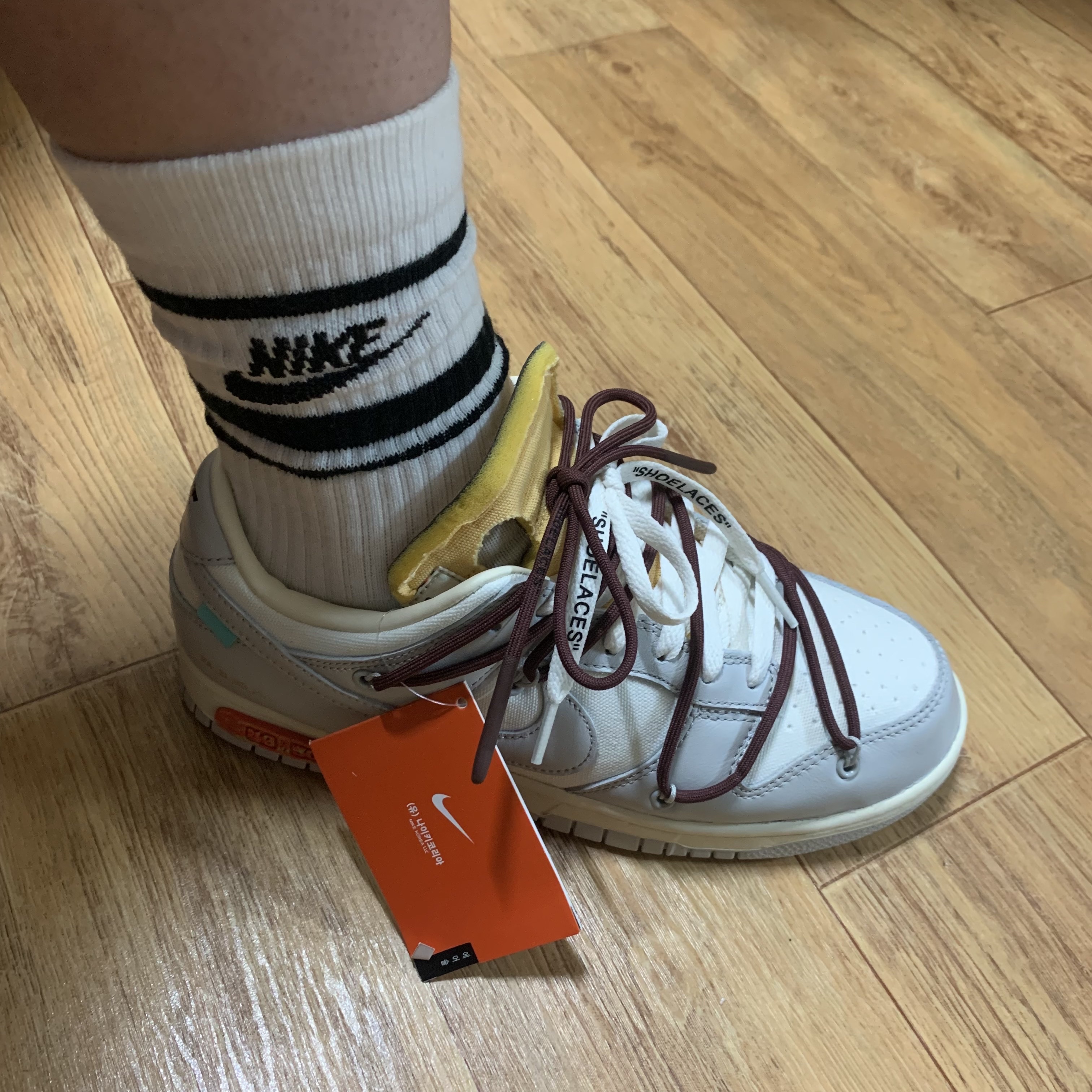 Nike x Off-White Dunk Low The 50 - Lot 46 착용 스타일
