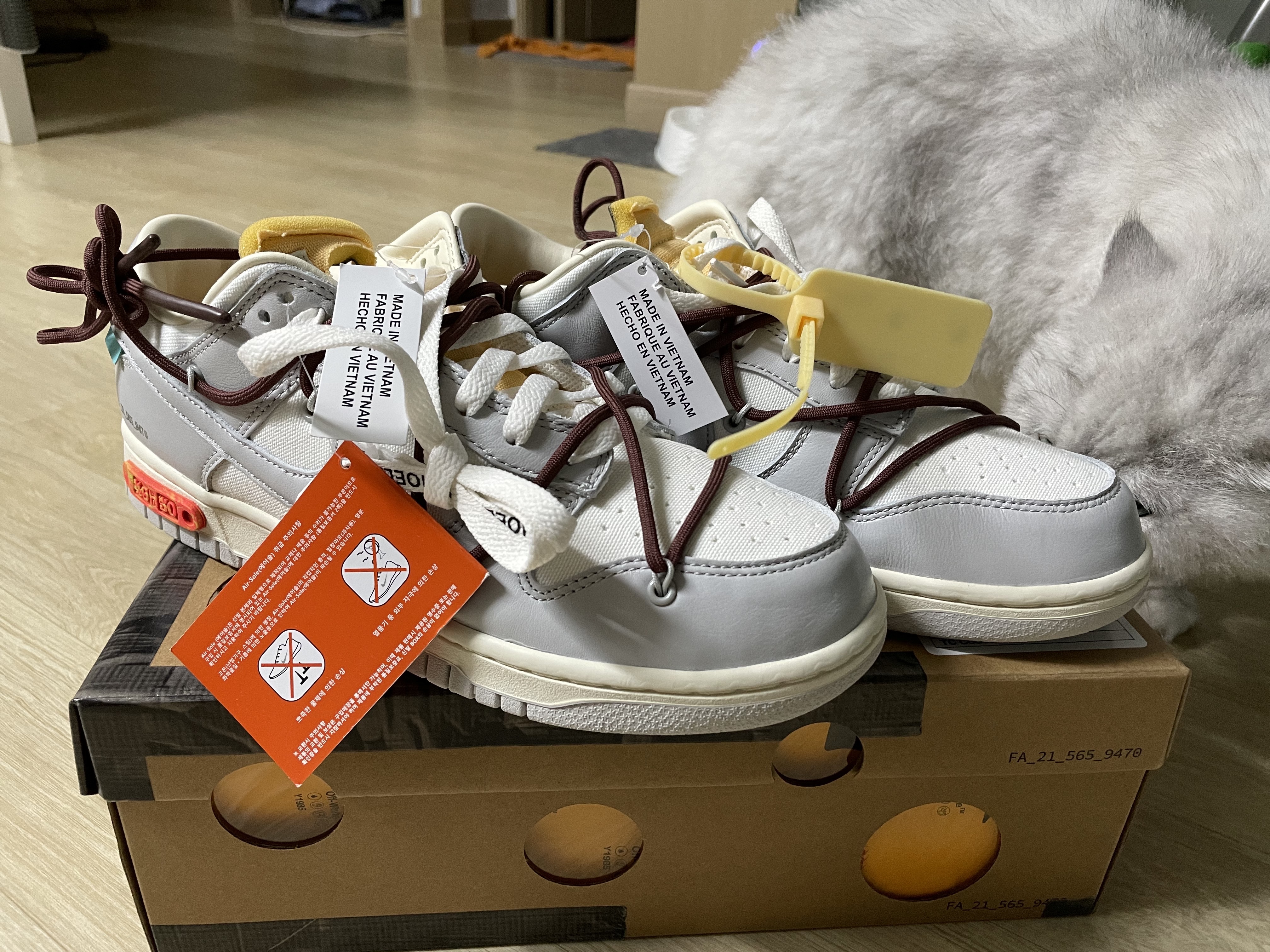 Nike x Off-White Dunk Low The 50 - Lot 46 착용 스타일 - 4