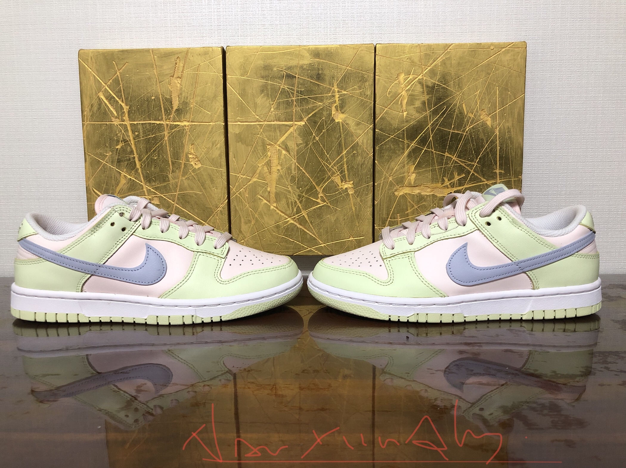 (W) Nike Dunk Low Light Soft Pink 착용 스타일