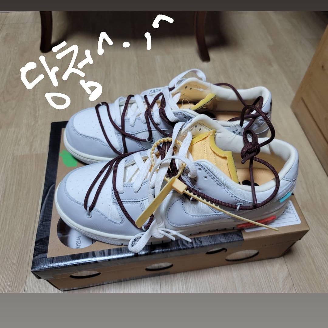 Nike x Off-White Dunk Low The 50 - Lot 46 착용 스타일