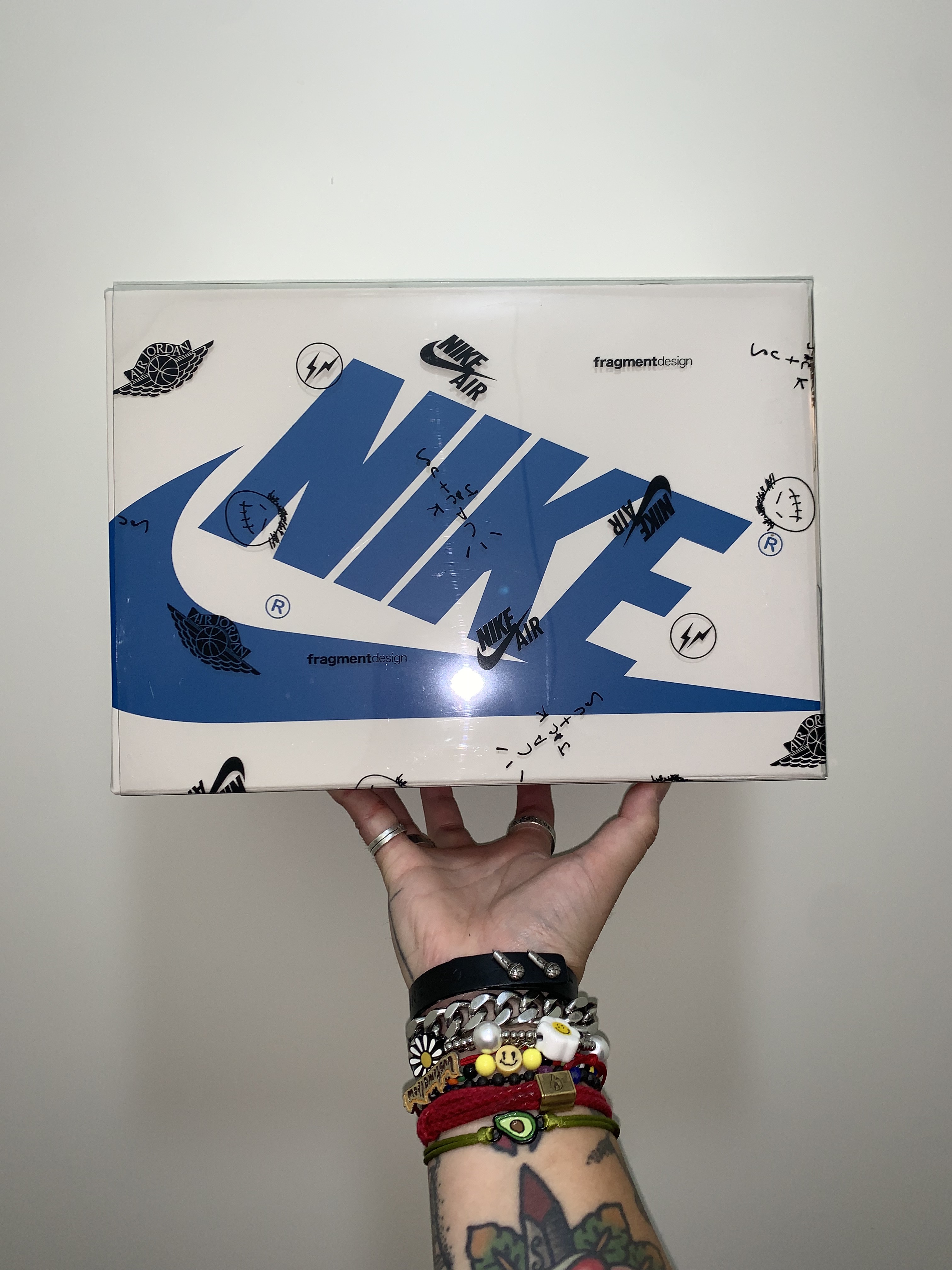 Jordan 1 x Travis Scott x Fragment Retro Low OG SP Military Blue 착용 스타일 - 5