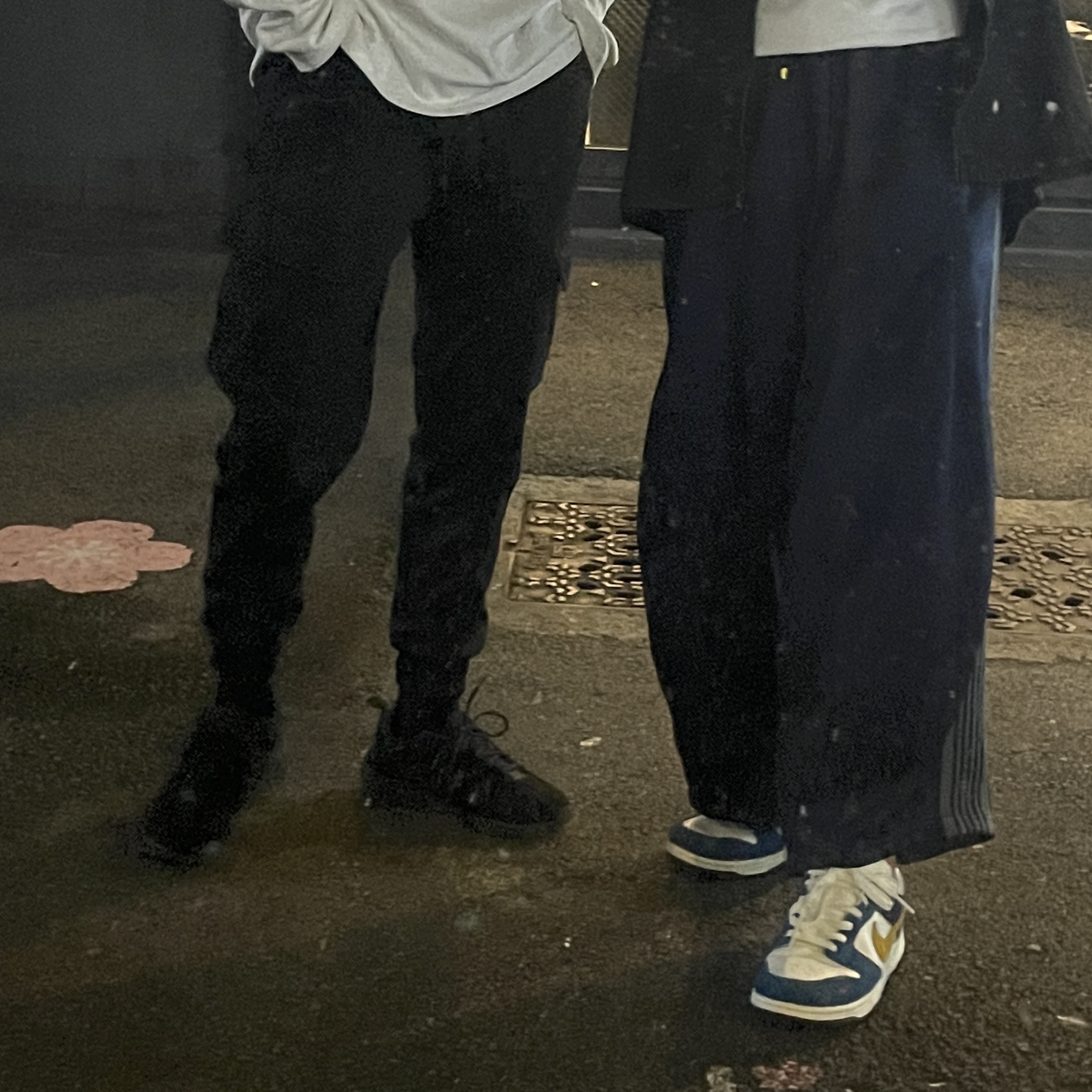 Nike x Kasina Dunk Low 80's Bus, Needles H.D. Track Pants Poly Smooth Navy 착용 스타일 - 3