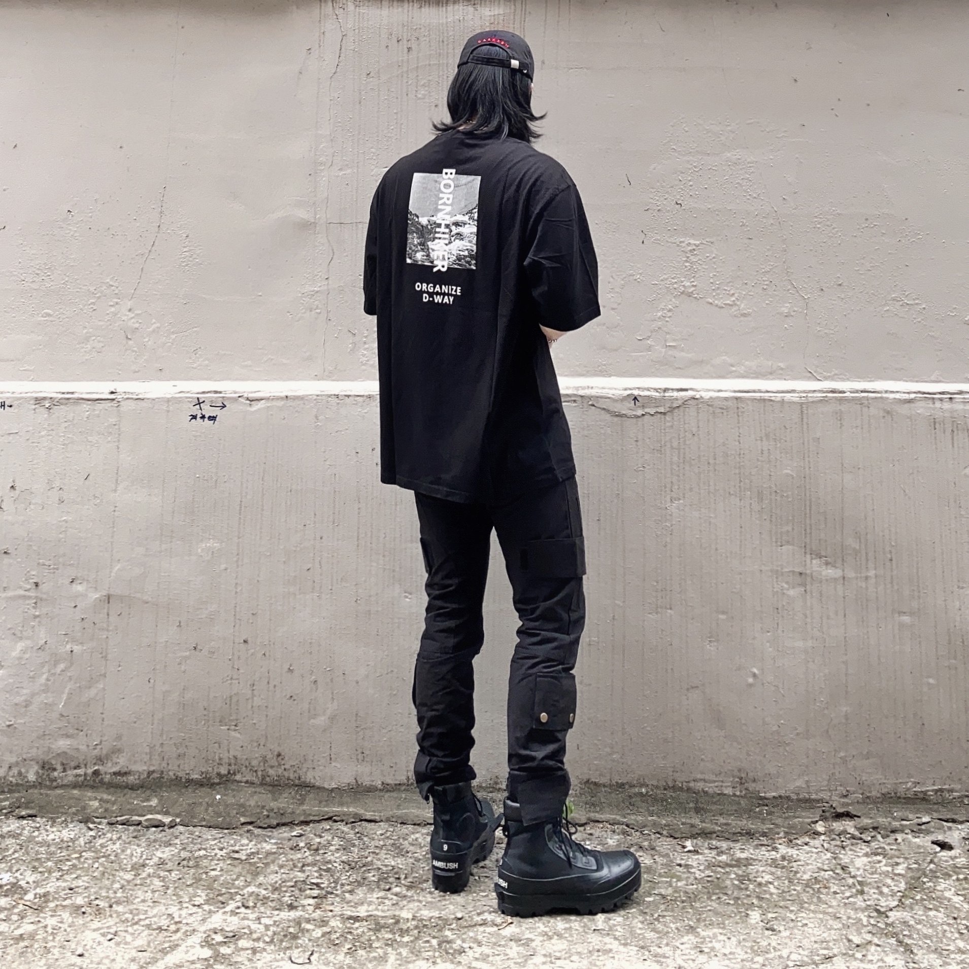 Converse x Ambush Chuck Taylor All Star Duck Boot Black 착용 스타일 - 2