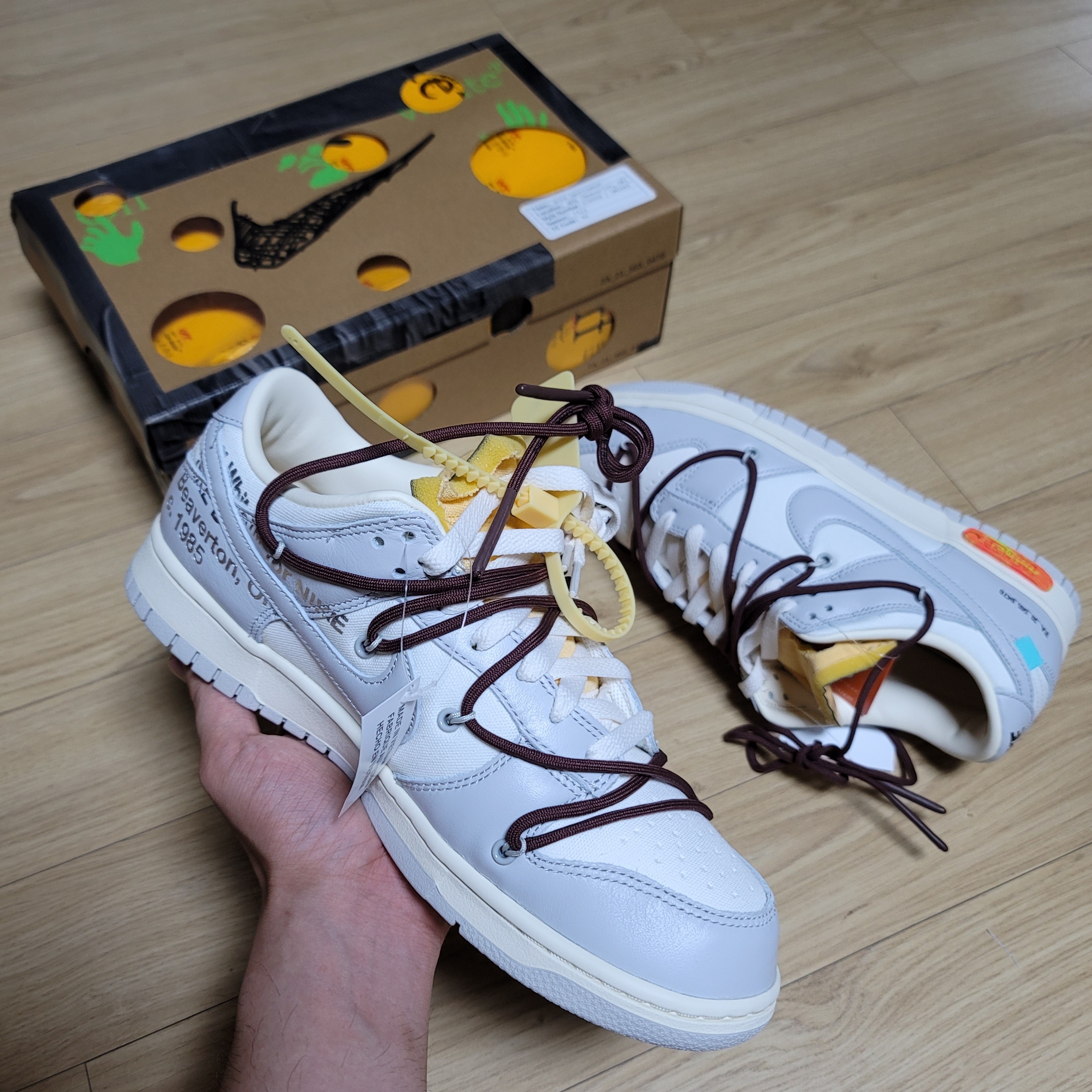 Nike x Off-White Dunk Low The 50 - Lot 46 착용 스타일 - 1