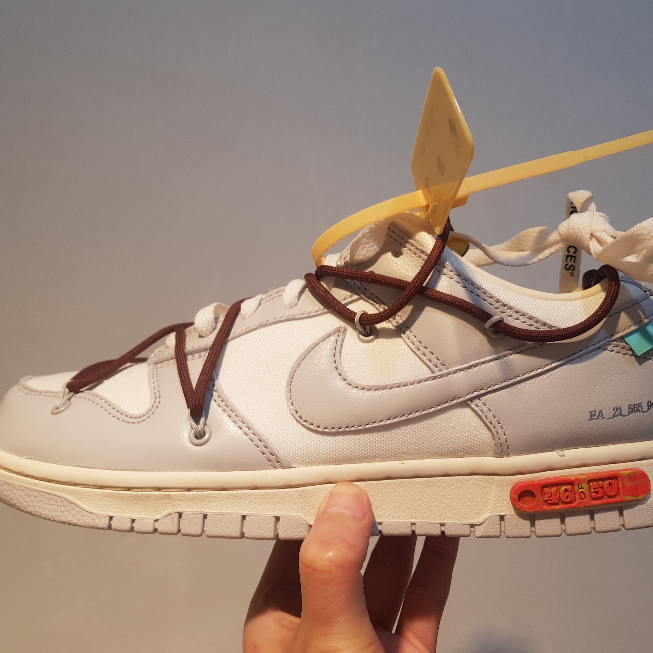 Nike x Off-White Dunk Low The 50 - Lot 46 착용 스타일 - 2