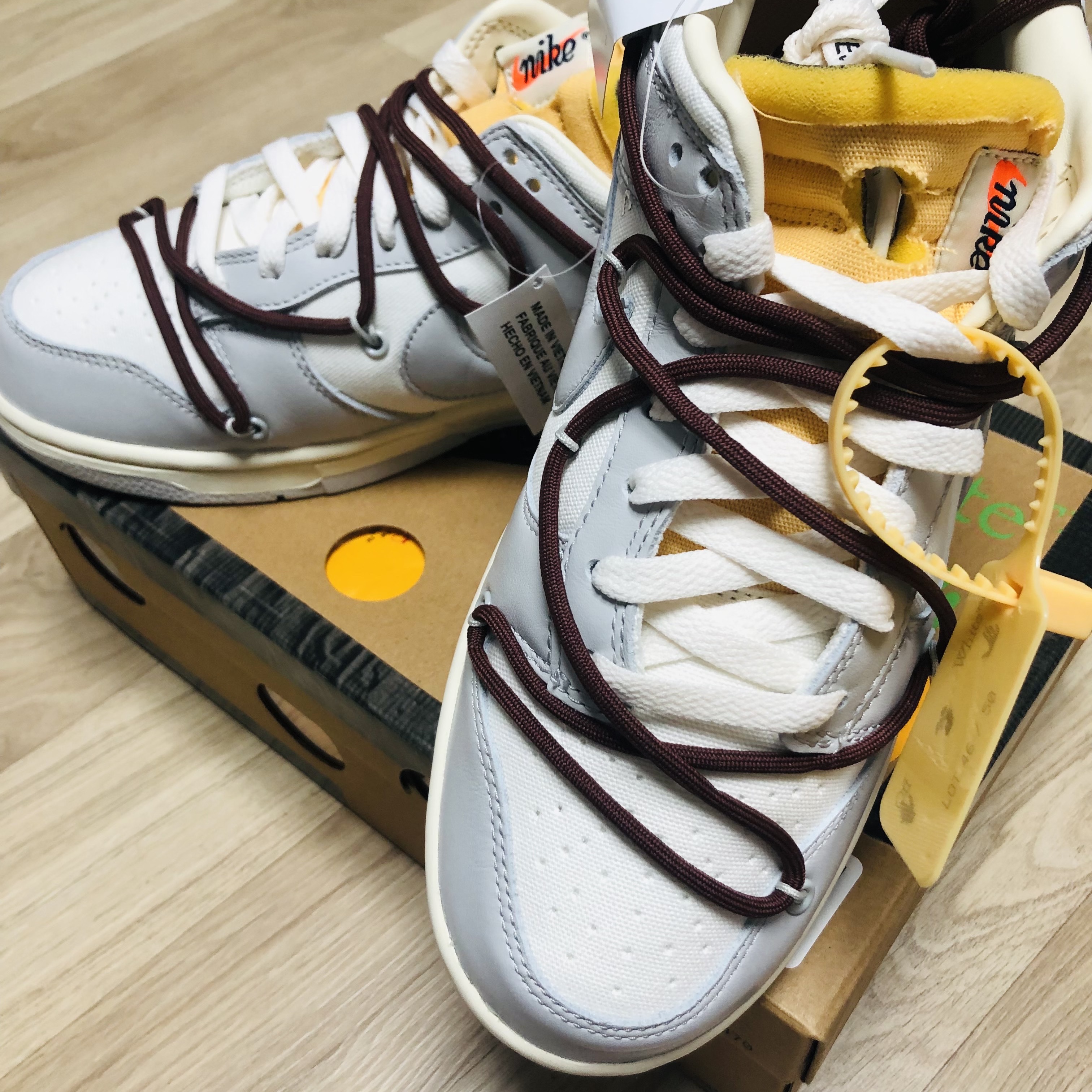 Nike x Off-White Dunk Low The 50 - Lot 46 착용 스타일 - 4