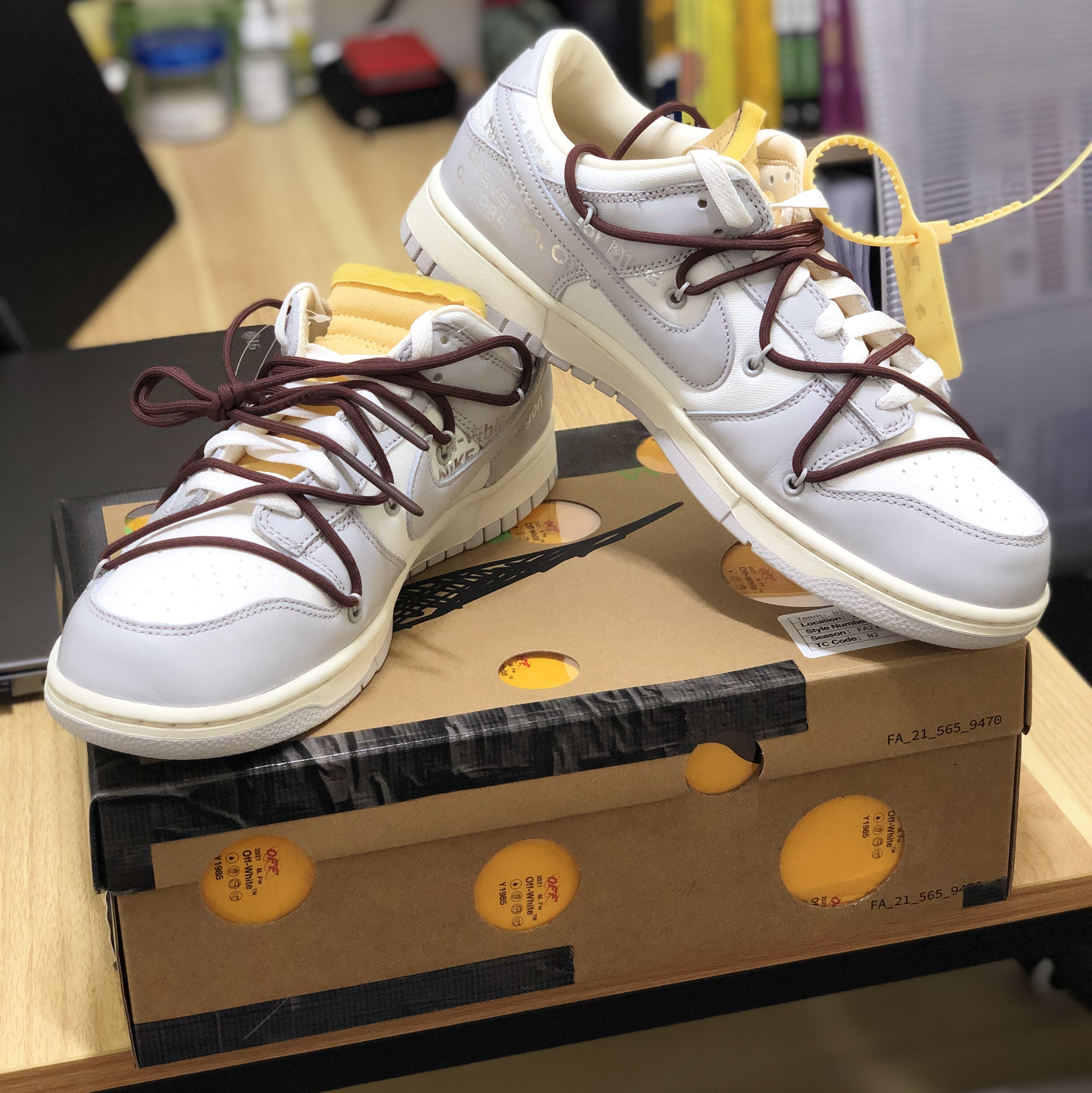 Nike x Off-White Dunk Low The 50 - Lot 46 착용 스타일