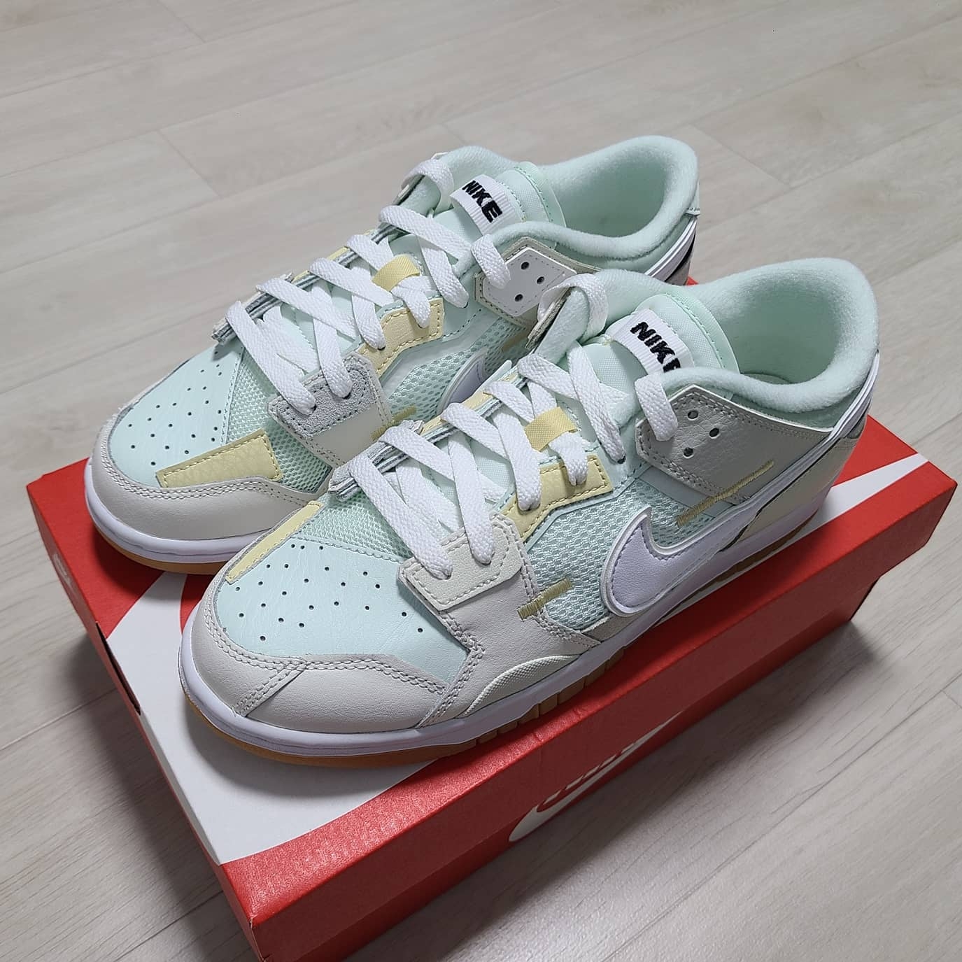 Nike Dunk Scrap Sea Glass 착용 스타일 - 2