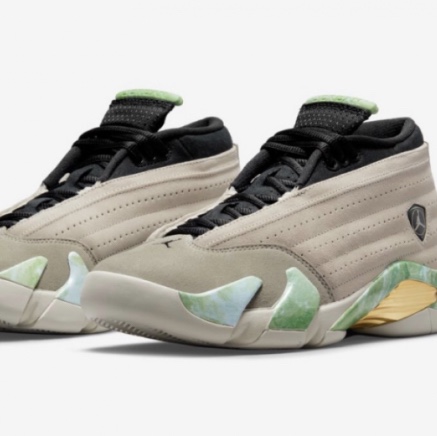 (W) Jordan 14 x Aleali May Retro Low SP Fortune 착용 스타일 - 1