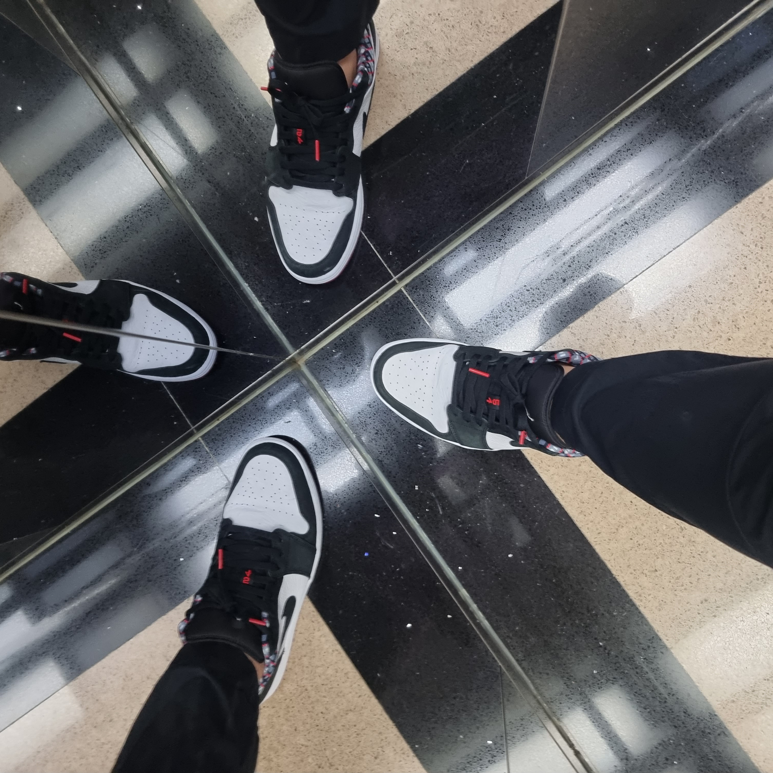 Jordan 1 Low Quai 54 2021 착용 스타일 - 1