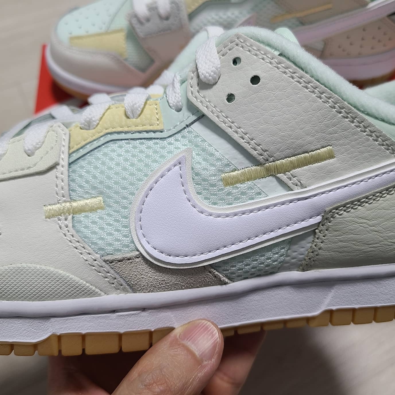 Nike Dunk Scrap Sea Glass 착용 스타일 - 3