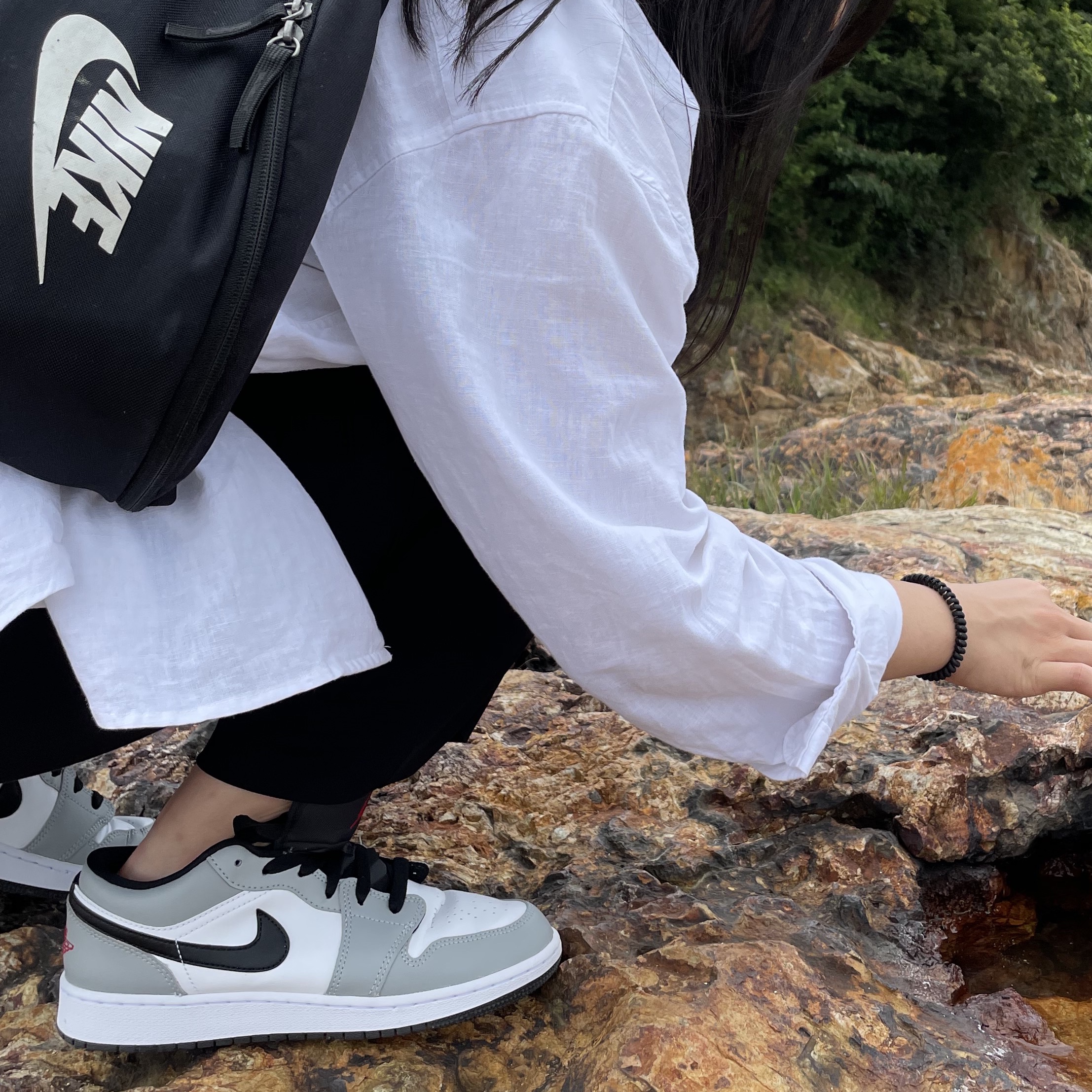 (GS) Jordan 1 Low Light Smoke Grey 착용 스타일 - 3