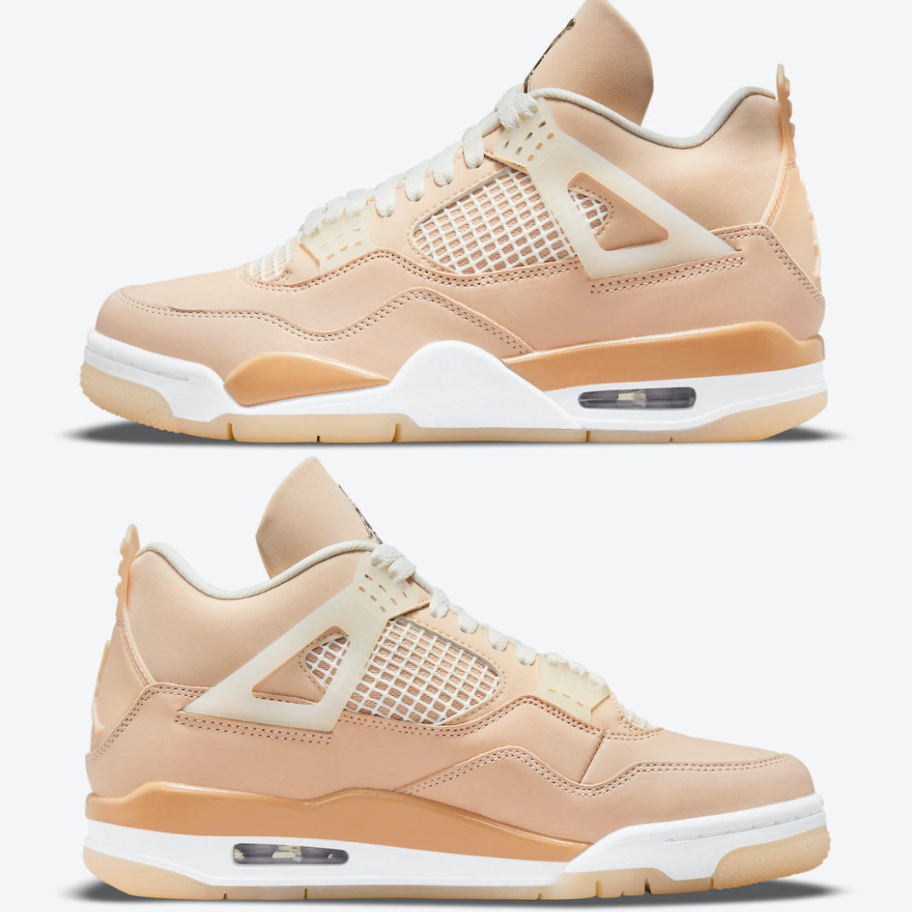 (W) Jordan 4 x Off-White Retro SP Sail 착용 스타일 - 3