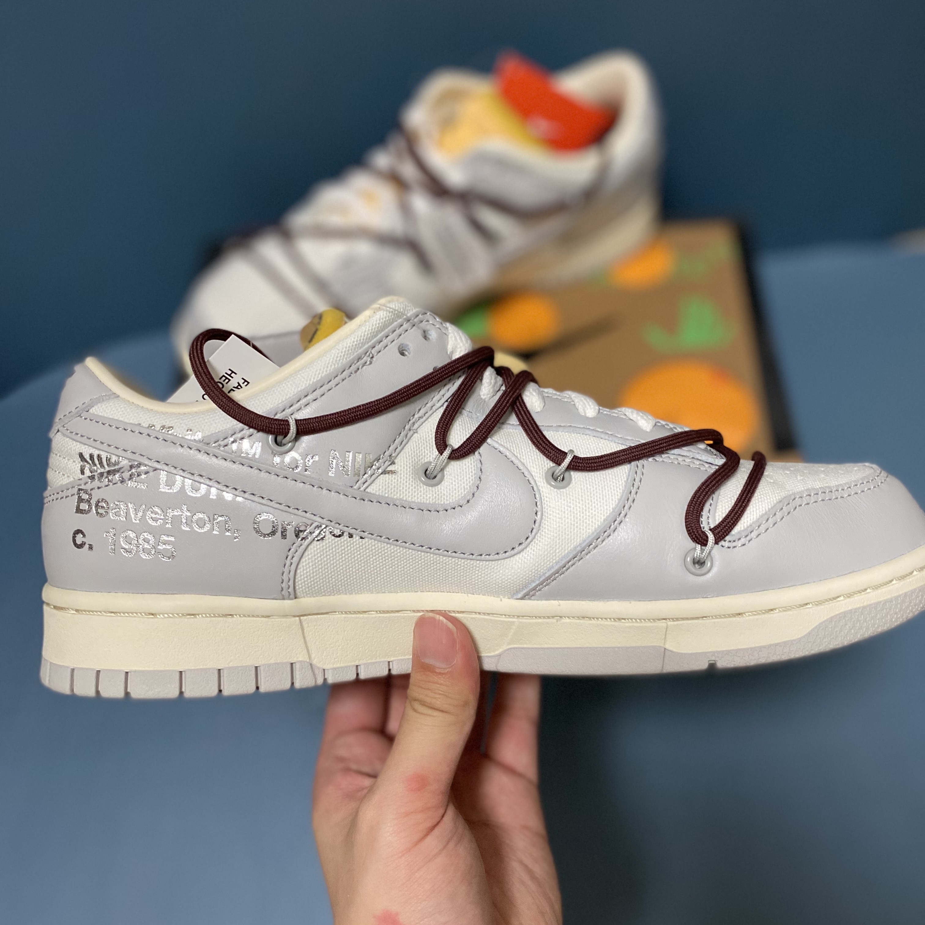 Nike x Off-White Dunk Low The 50 - Lot 46 착용 스타일 - 3