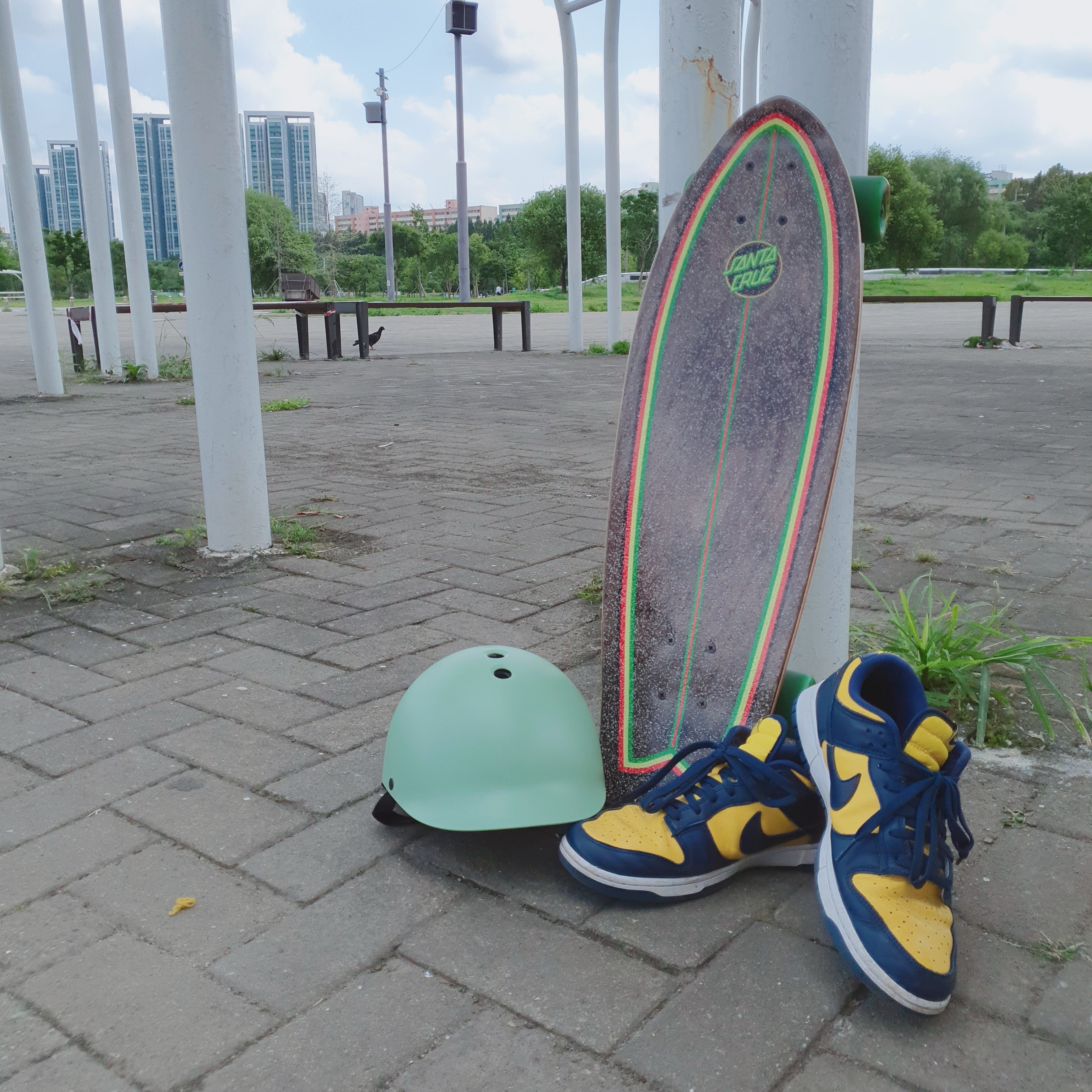 Nike Dunk Low Retro Varsity Maize 착용 스타일 - 1