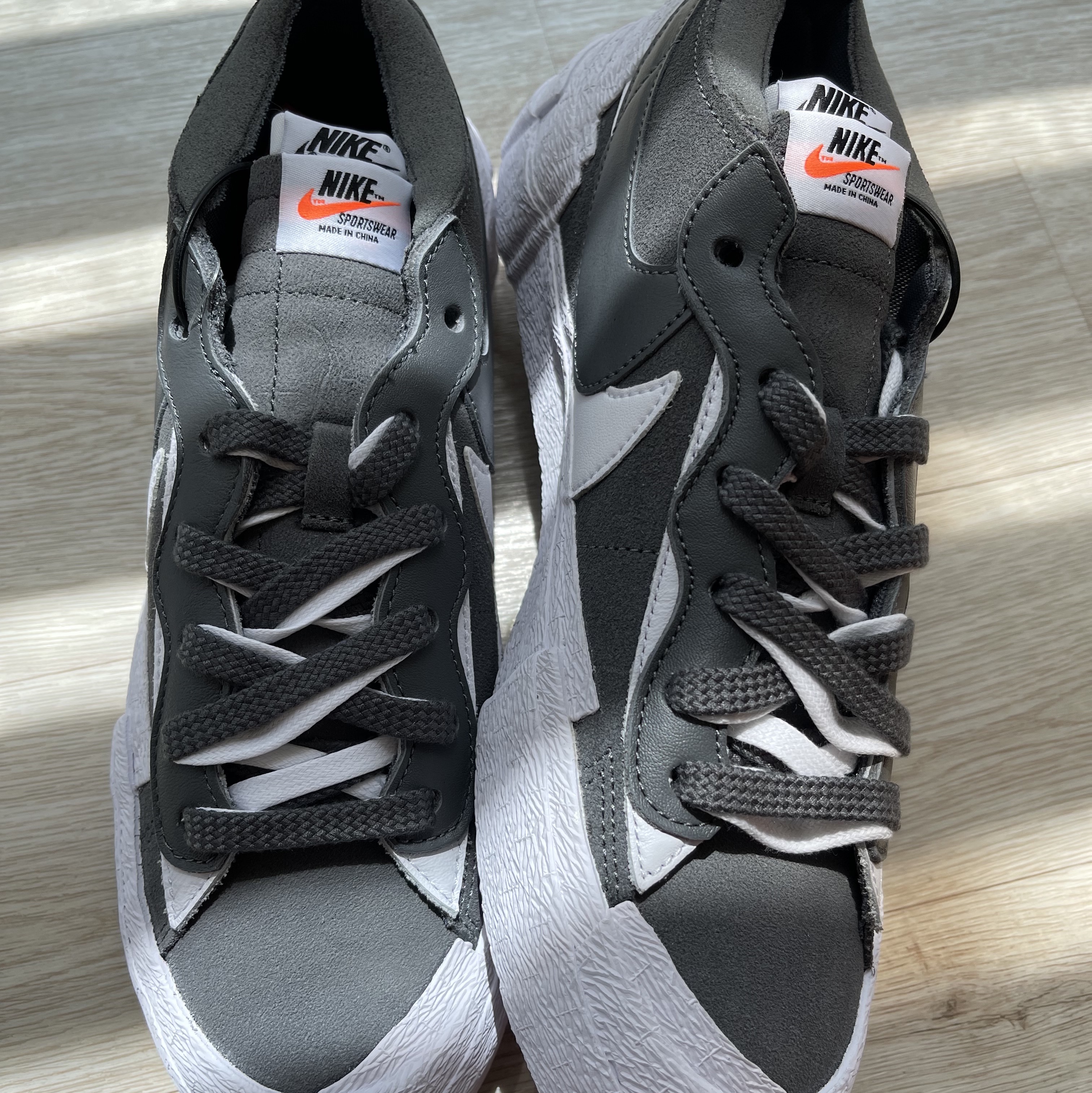 Nike x Sacai Blazer Low Iron Grey 착용 스타일