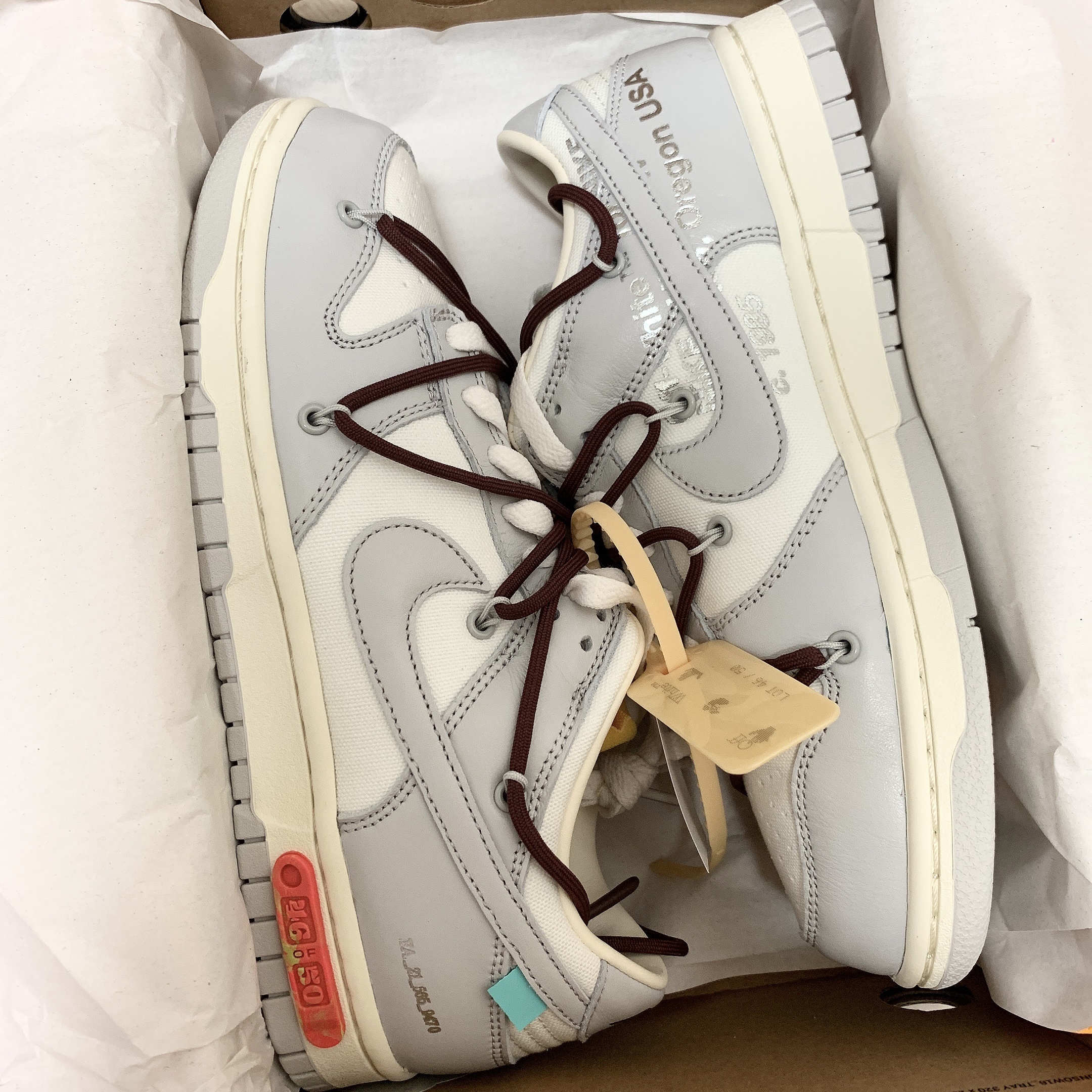 Nike x Off-White Dunk Low The 50 - Lot 46 착용 스타일 - 2