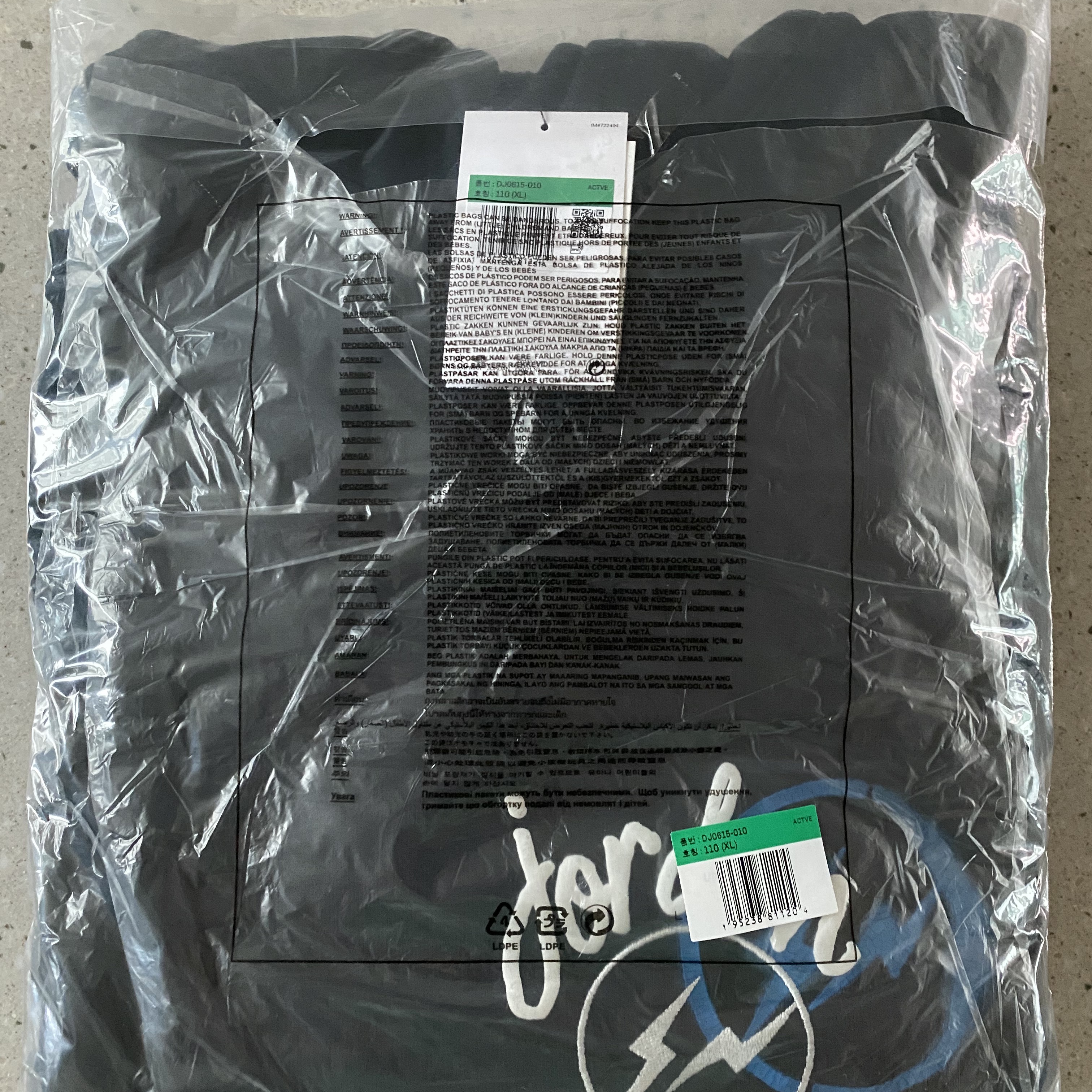 Jordan x Travis Scott x Fragment Hoodie Black (DJ0615-010) 착용 스타일 - 2